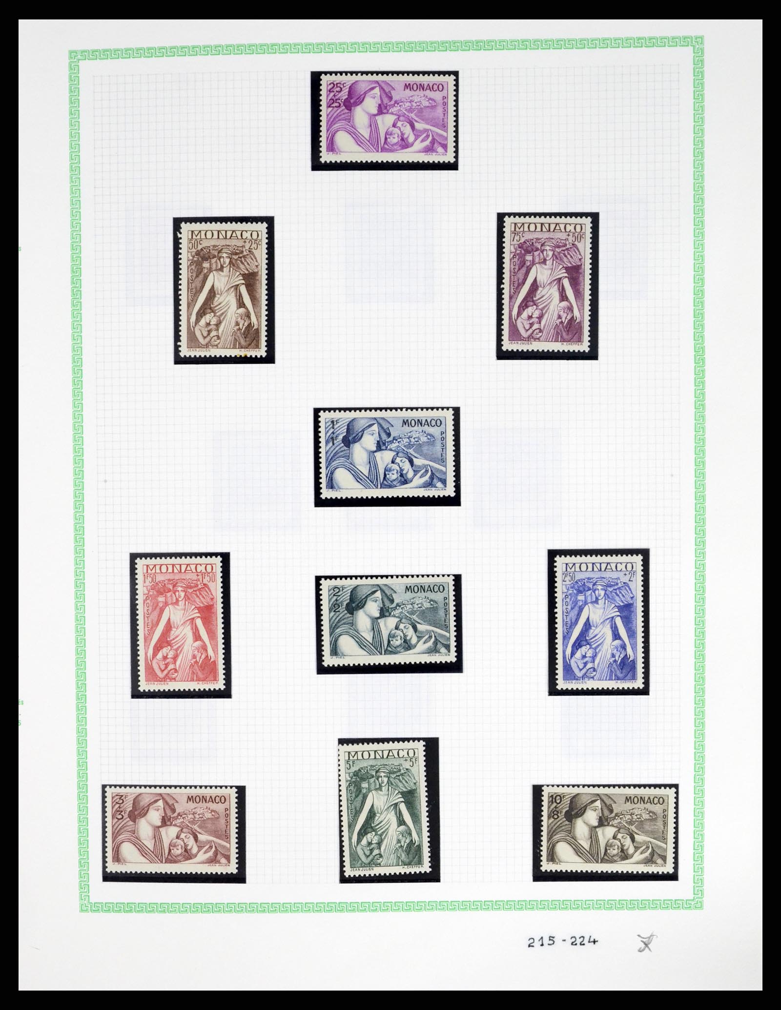 37380 012 - Postzegelverzameling 37380 Monaco 1921-2015.