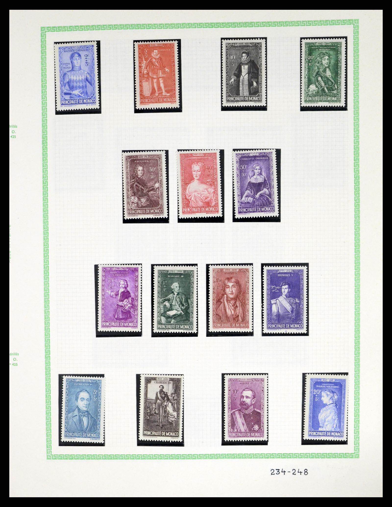 37380 014 - Postzegelverzameling 37380 Monaco 1921-2015.