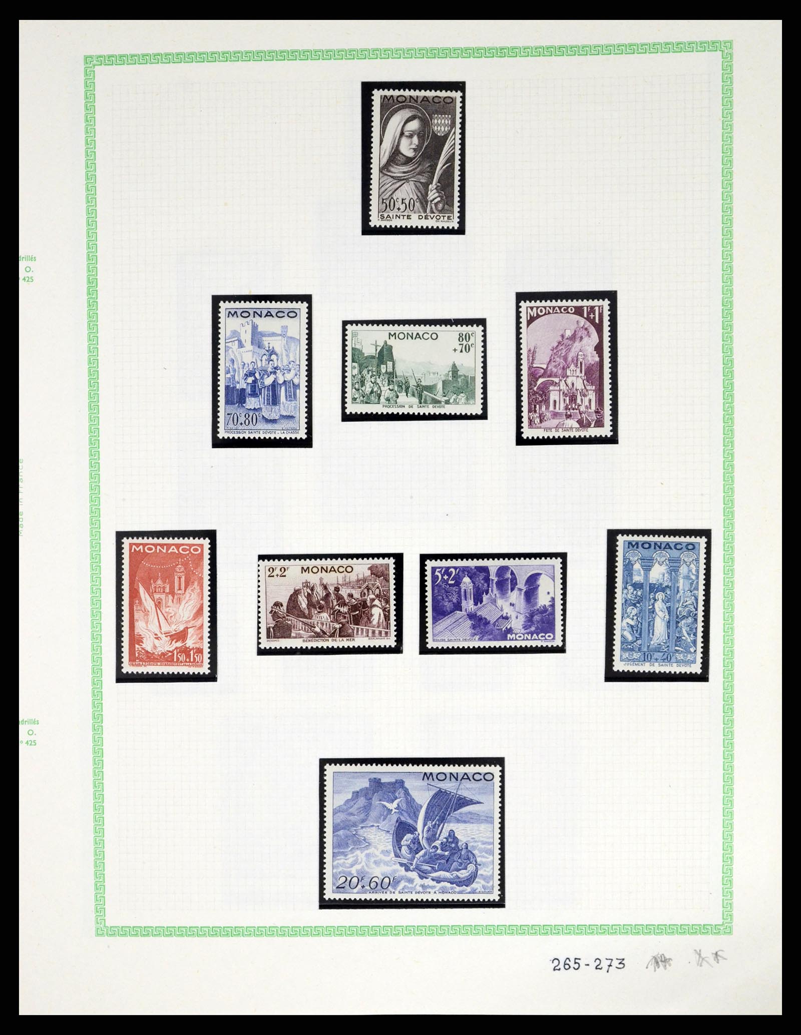 37380 016 - Postzegelverzameling 37380 Monaco 1921-2015.