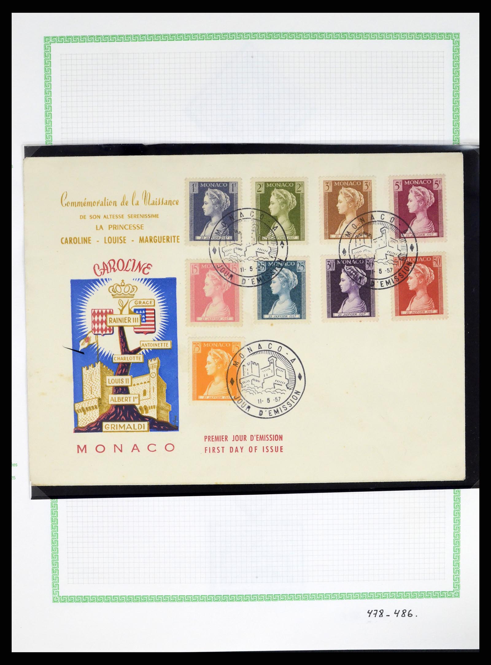 37380 042 - Postzegelverzameling 37380 Monaco 1921-2015.