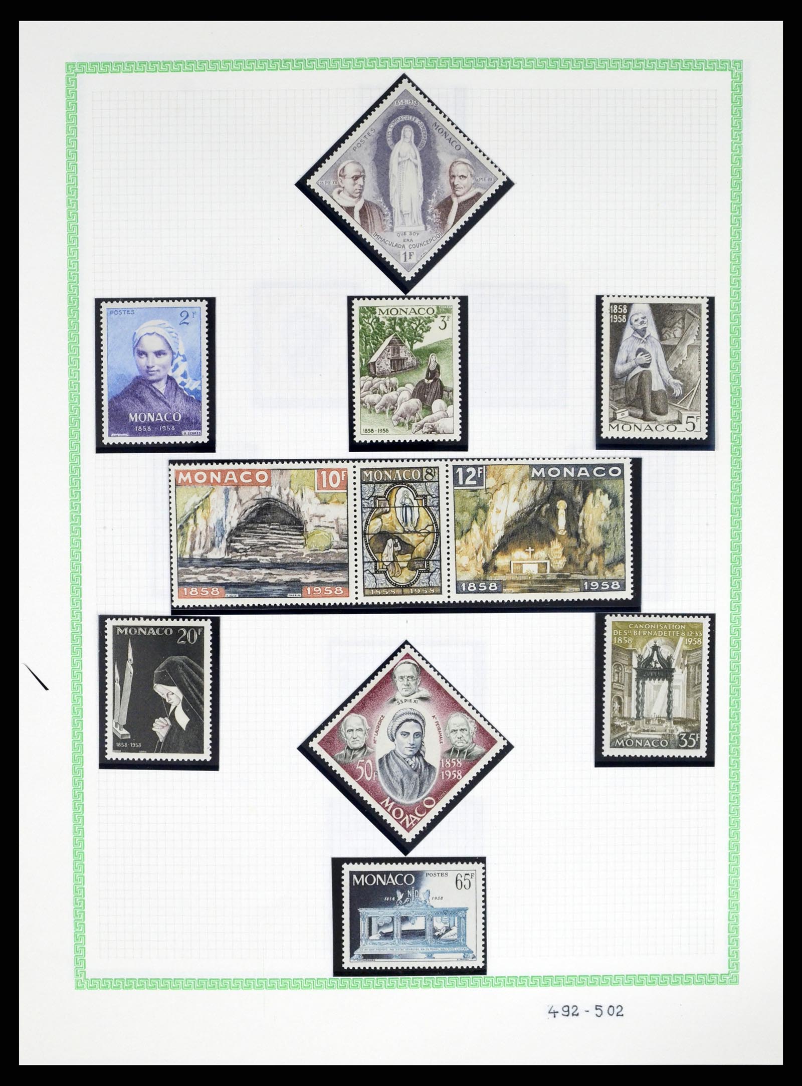37380 043 - Postzegelverzameling 37380 Monaco 1921-2015.