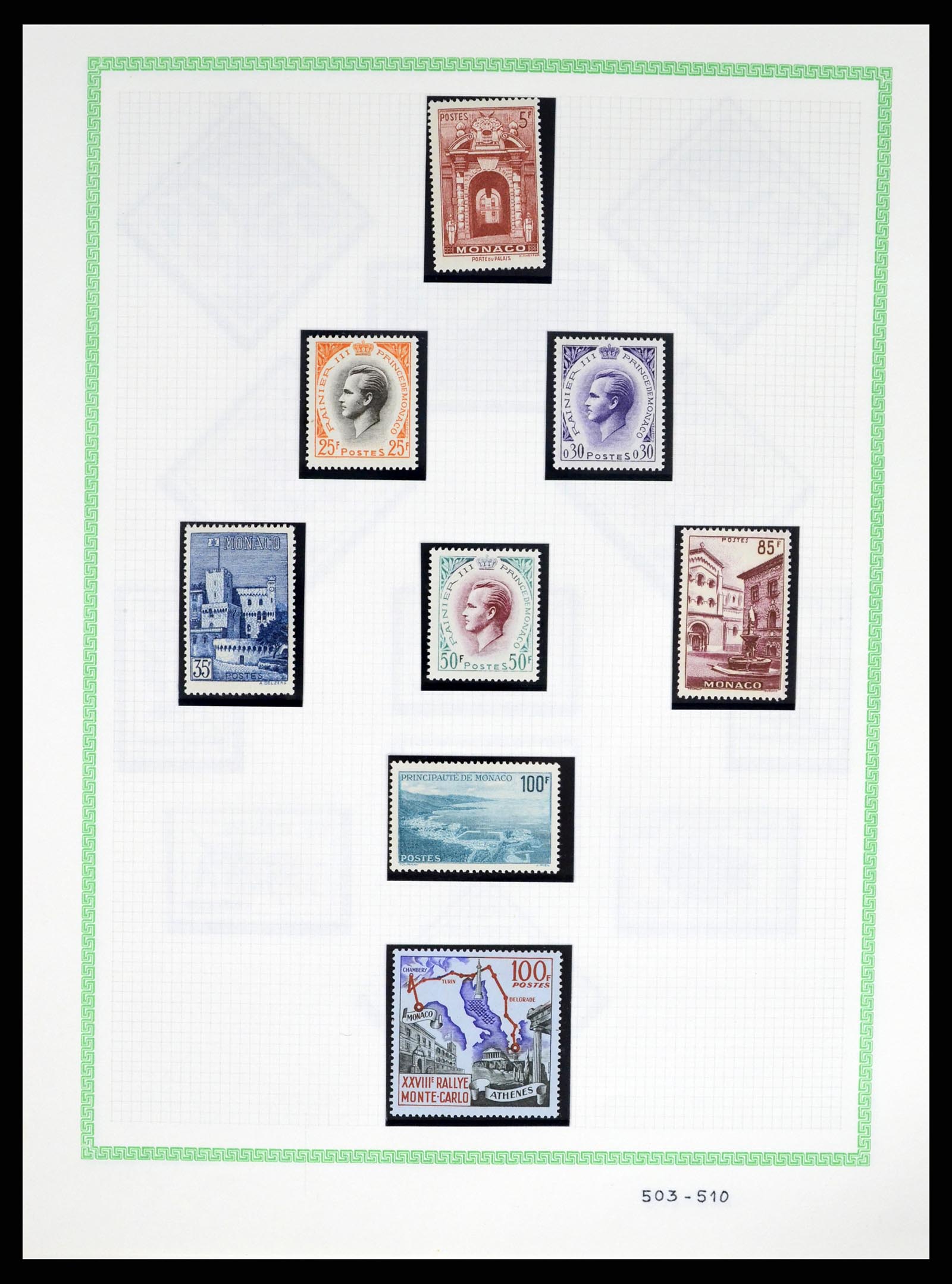37380 044 - Postzegelverzameling 37380 Monaco 1921-2015.
