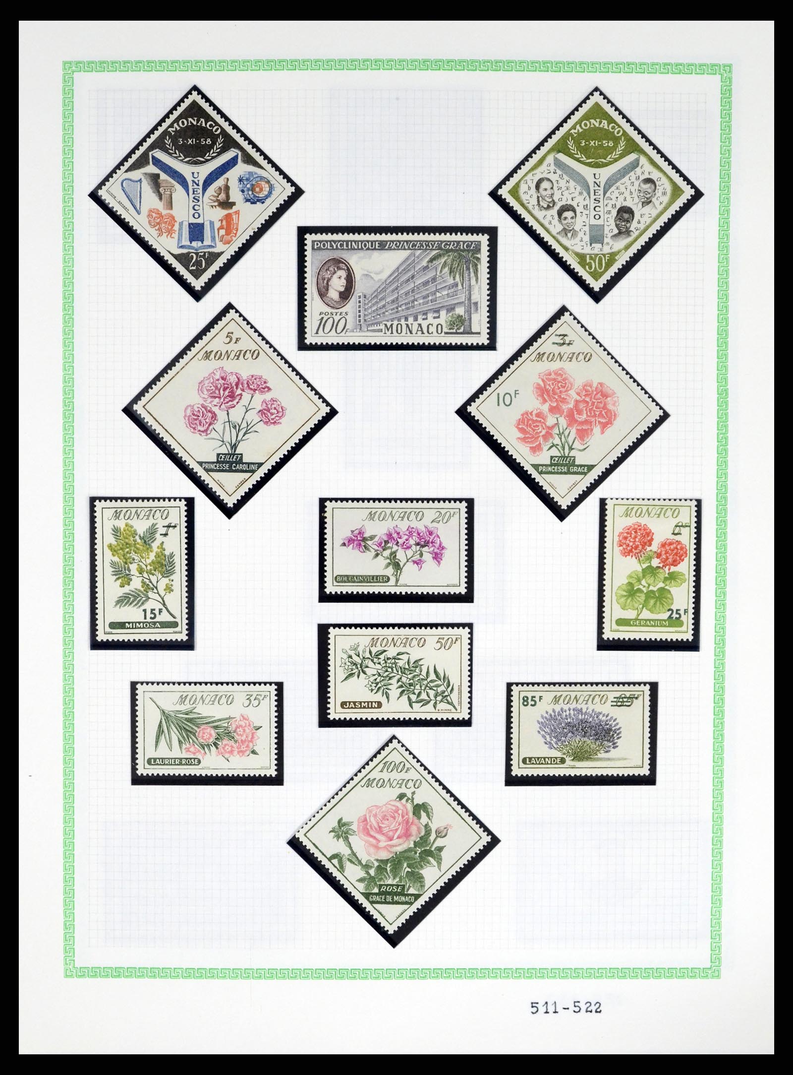 37380 045 - Postzegelverzameling 37380 Monaco 1921-2015.