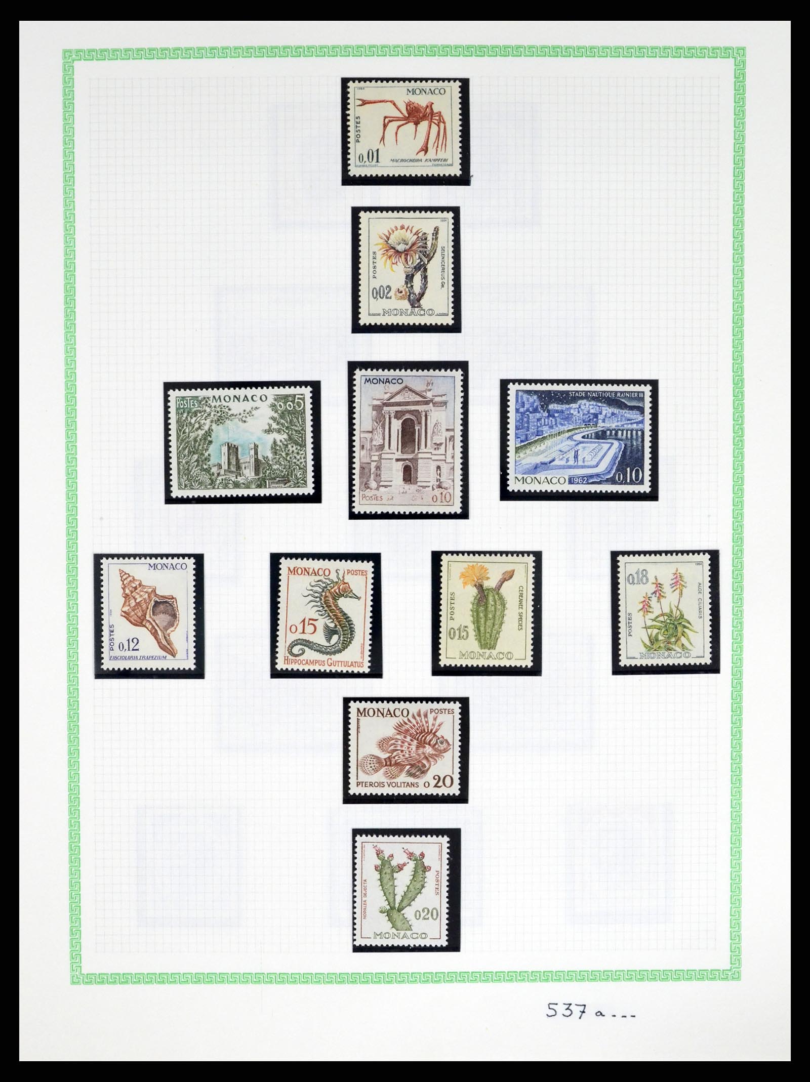37380 048 - Postzegelverzameling 37380 Monaco 1921-2015.