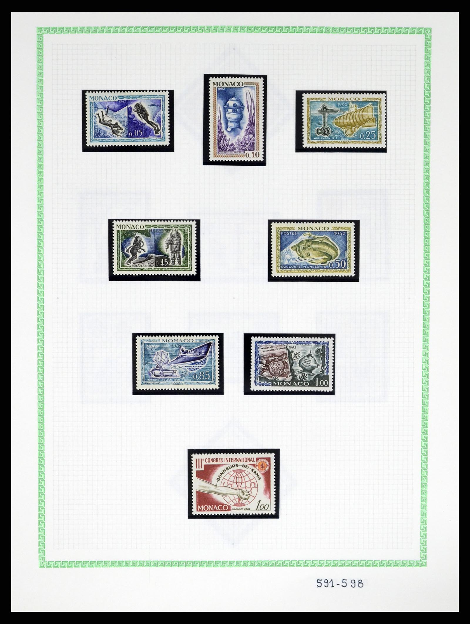 37380 054 - Postzegelverzameling 37380 Monaco 1921-2015.