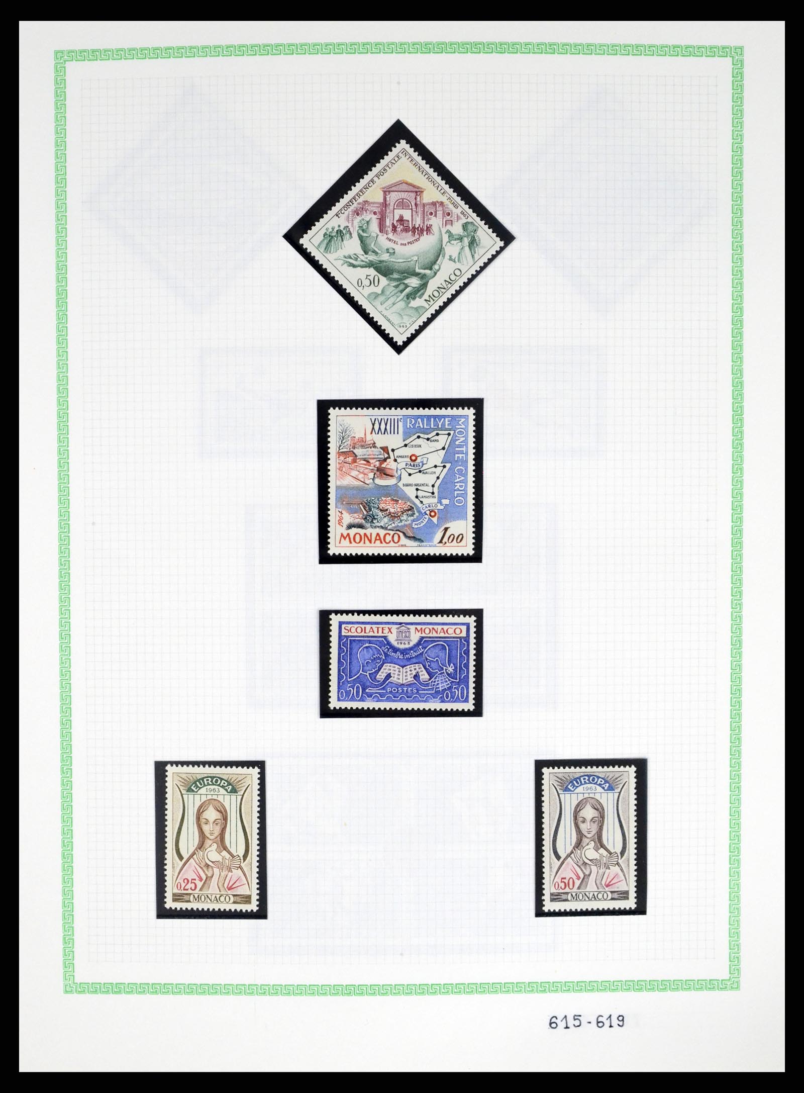 37380 057 - Postzegelverzameling 37380 Monaco 1921-2015.