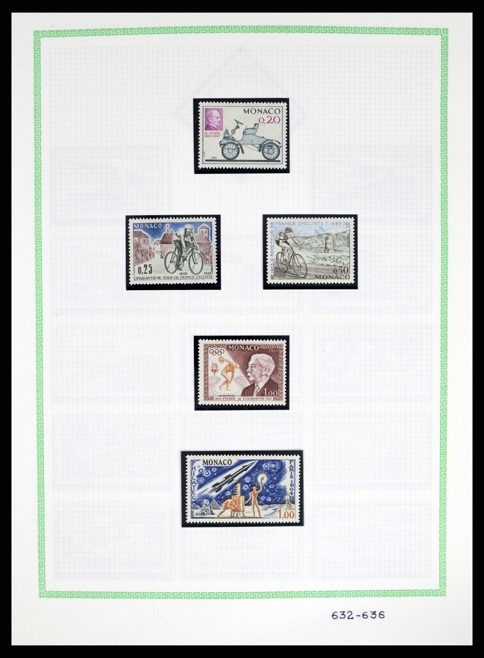 37380 059 - Postzegelverzameling 37380 Monaco 1921-2015.