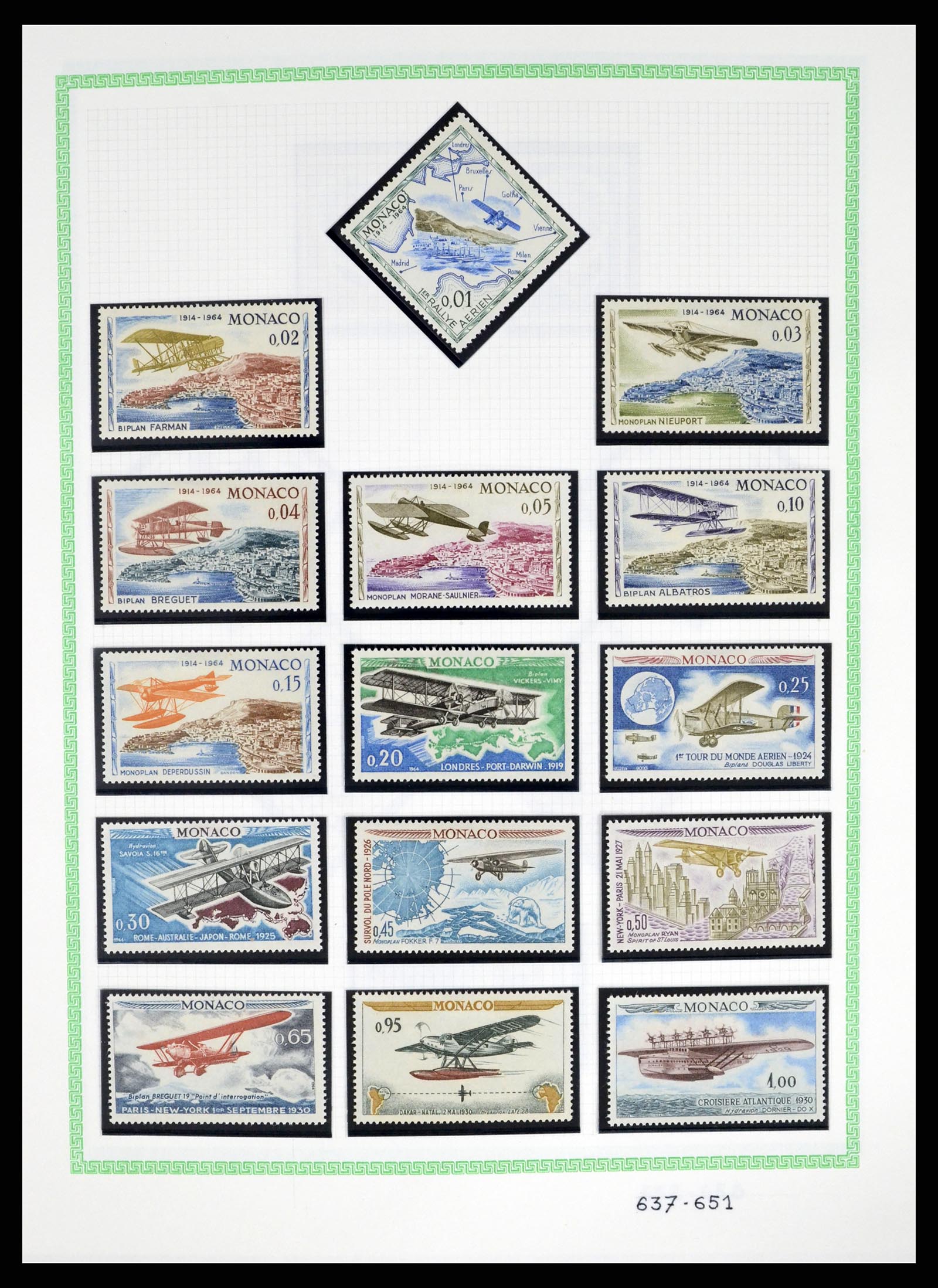 37380 060 - Postzegelverzameling 37380 Monaco 1921-2015.