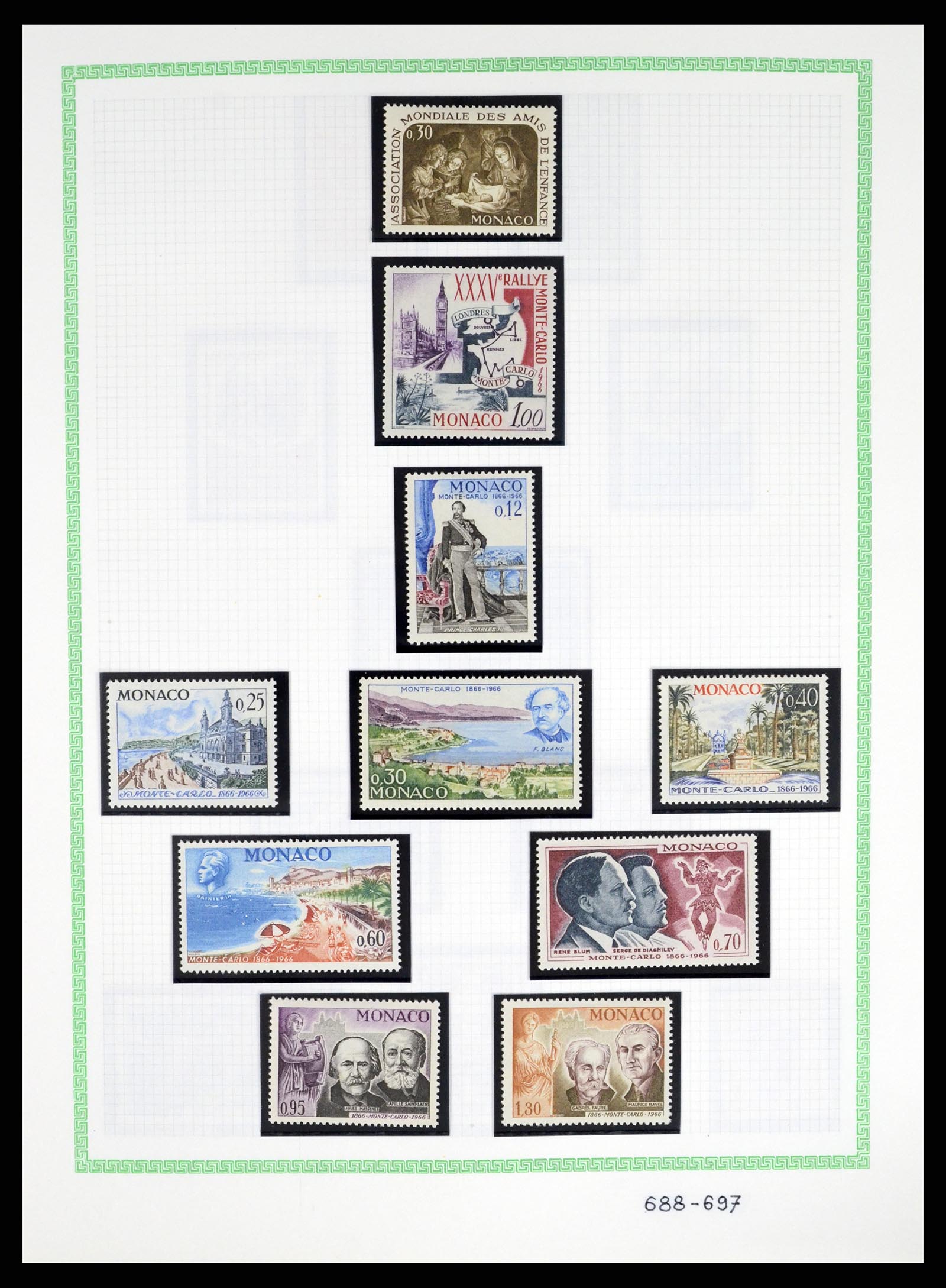 37380 065 - Stamp collection 37380 Monaco 1921-2015.