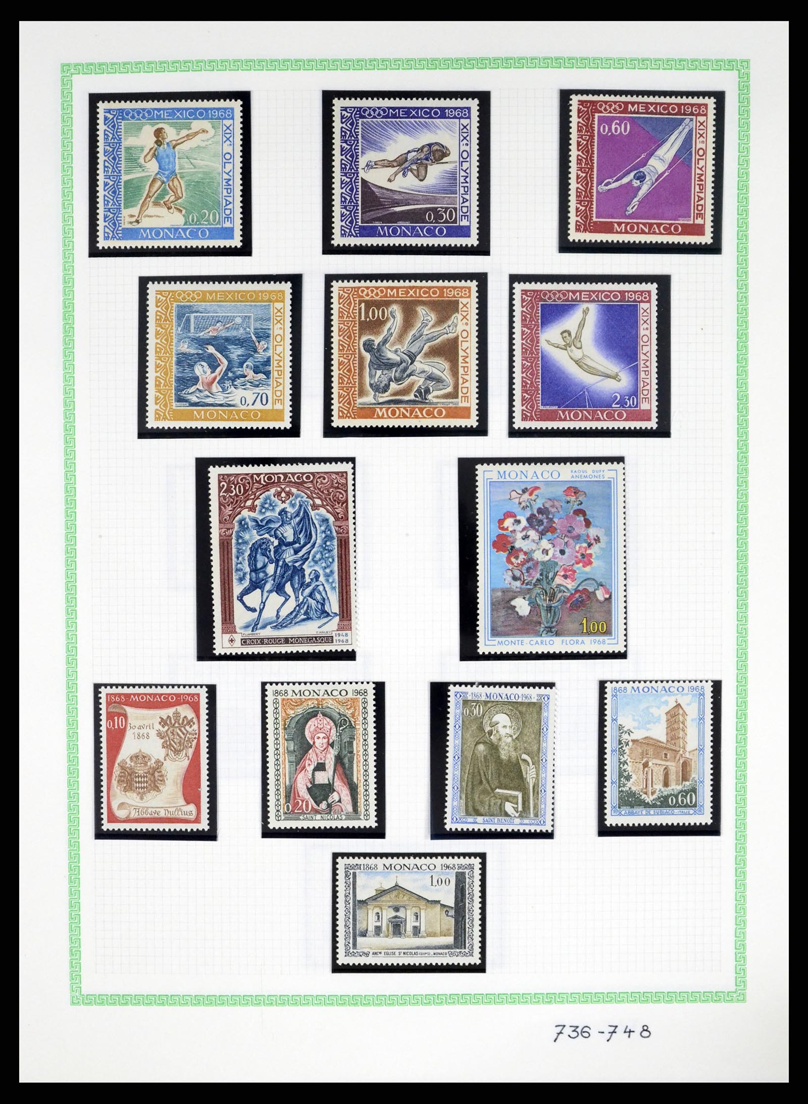 37380 070 - Stamp collection 37380 Monaco 1921-2015.