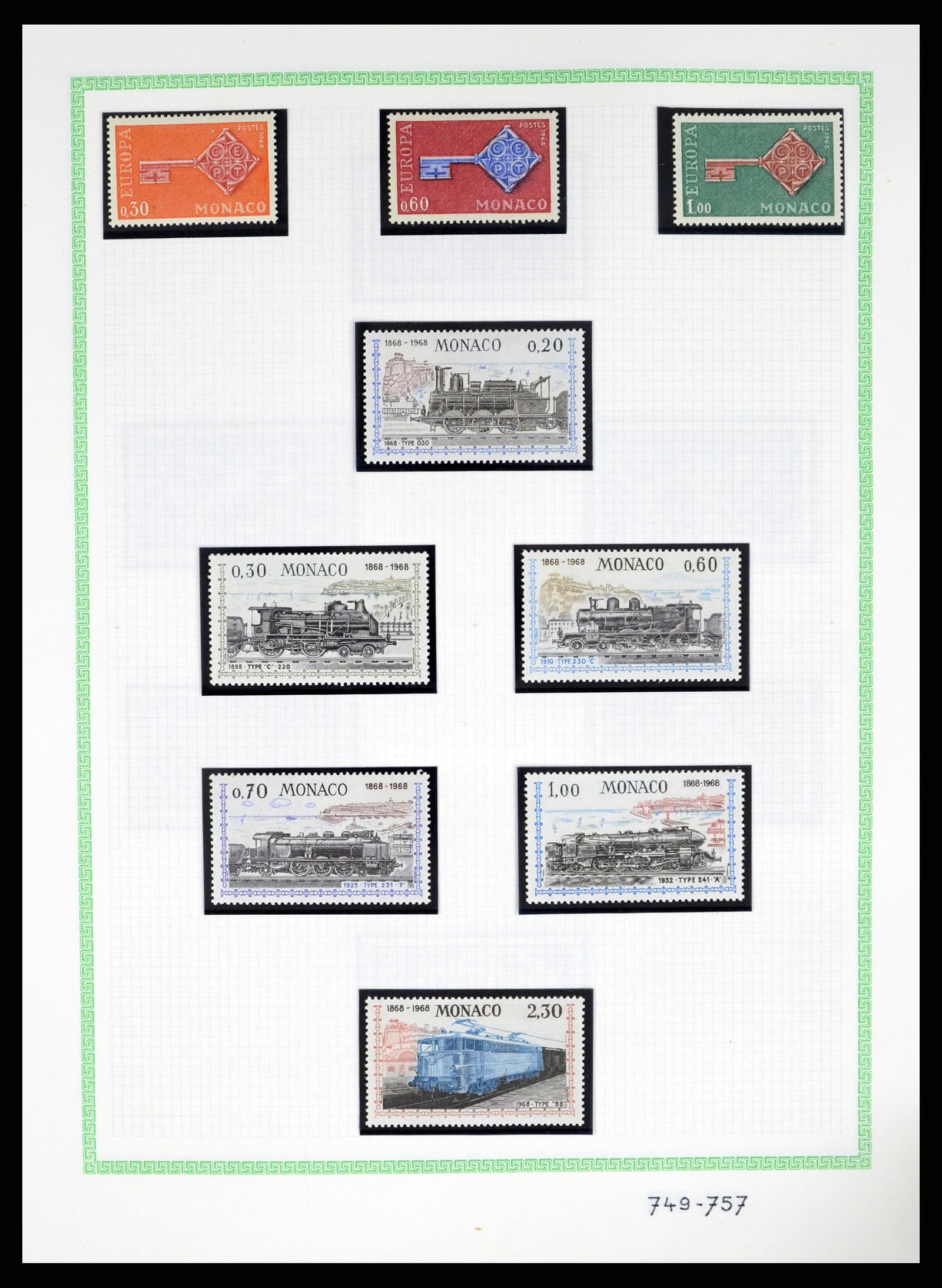 37380 071 - Stamp collection 37380 Monaco 1921-2015.