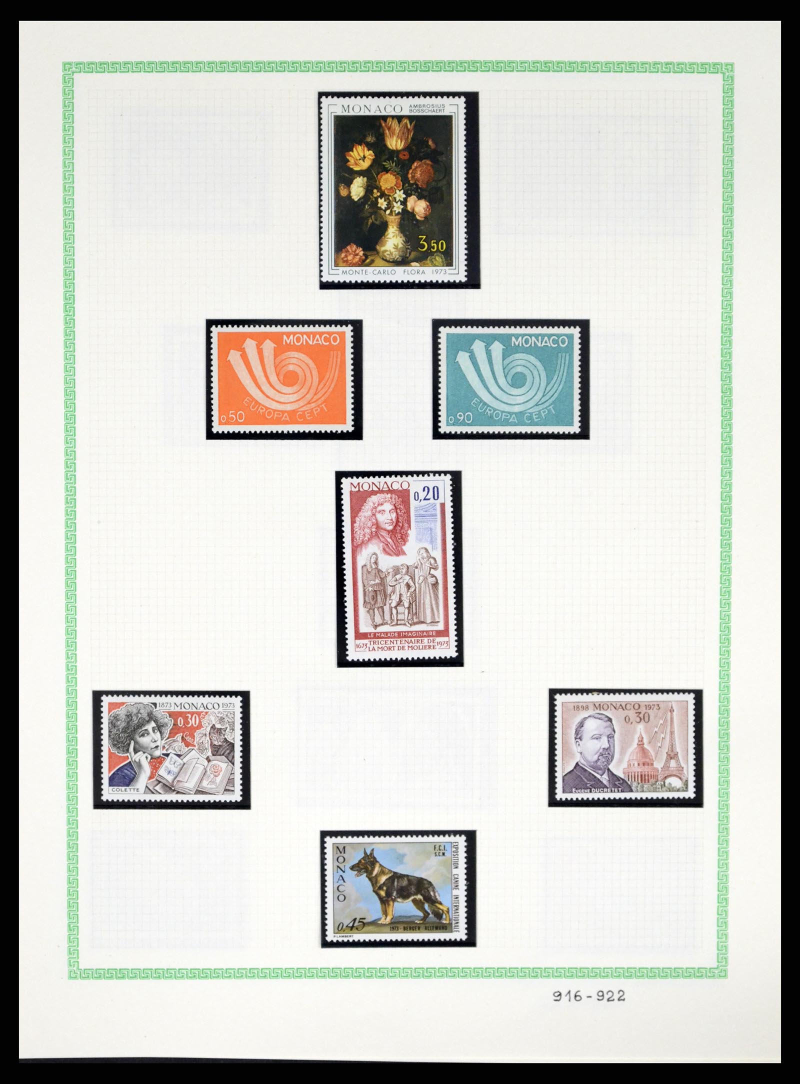 37380 093 - Stamp collection 37380 Monaco 1921-2015.