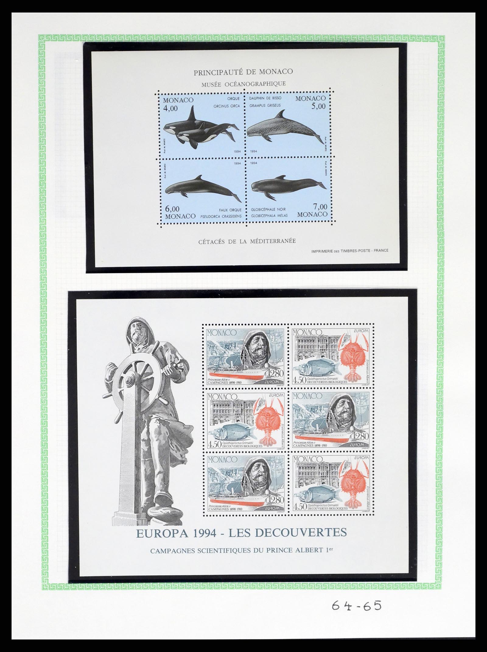 37380 444 - Stamp collection 37380 Monaco 1921-2015.