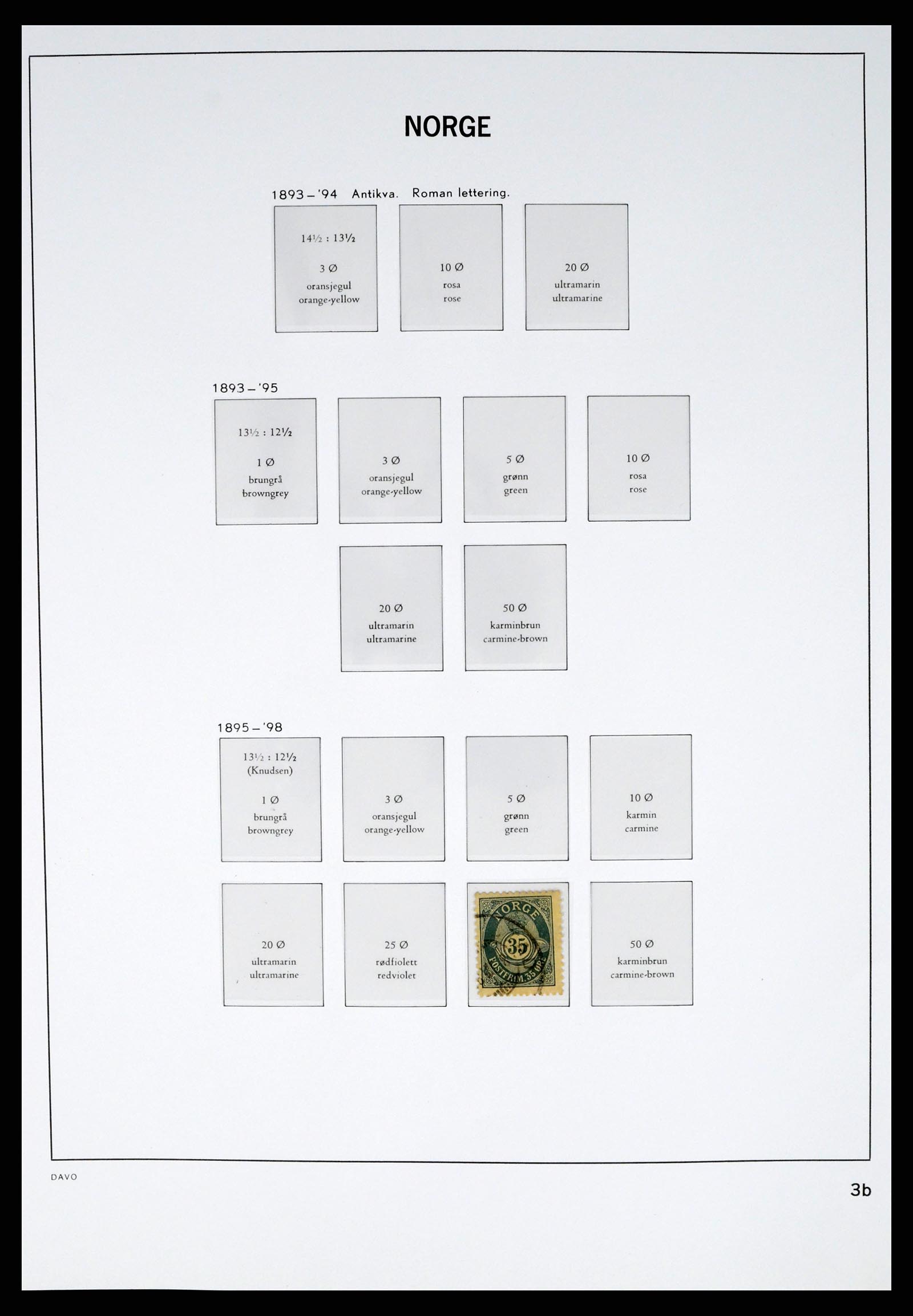 37381 004 - Postzegelverzameling 37381 Noorwegen 1855-1969.