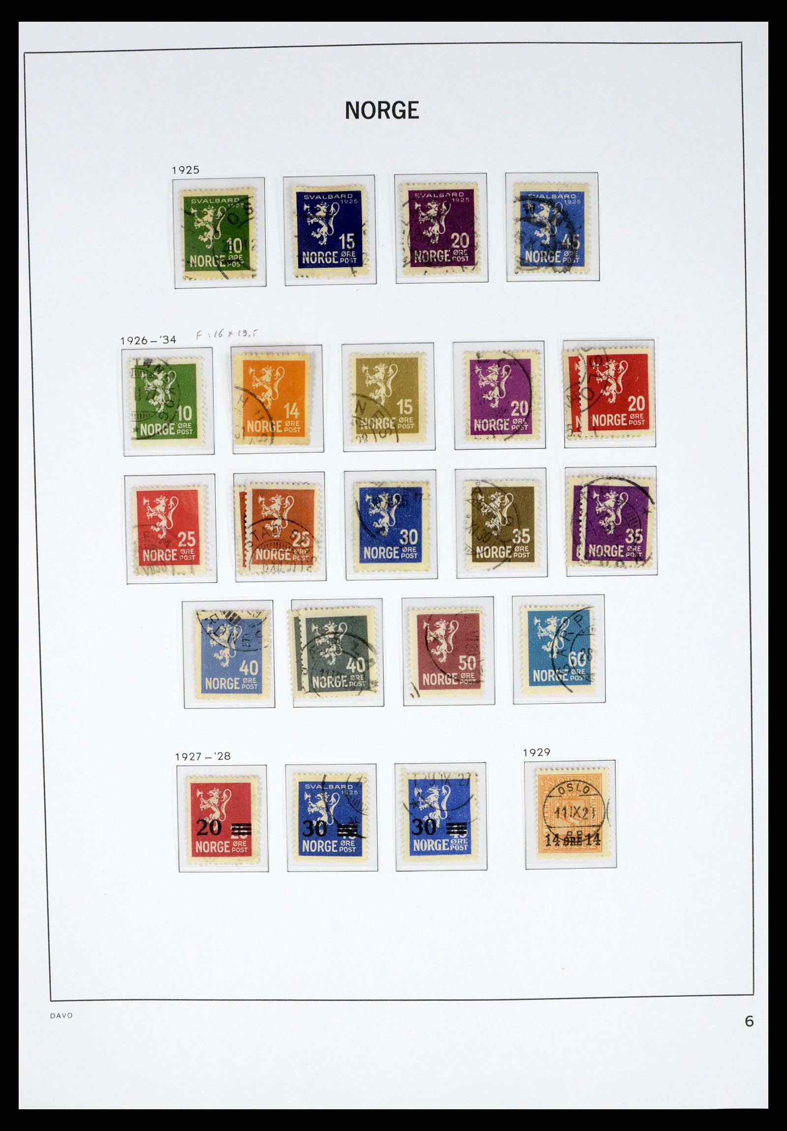 37381 007 - Postzegelverzameling 37381 Noorwegen 1855-1969.