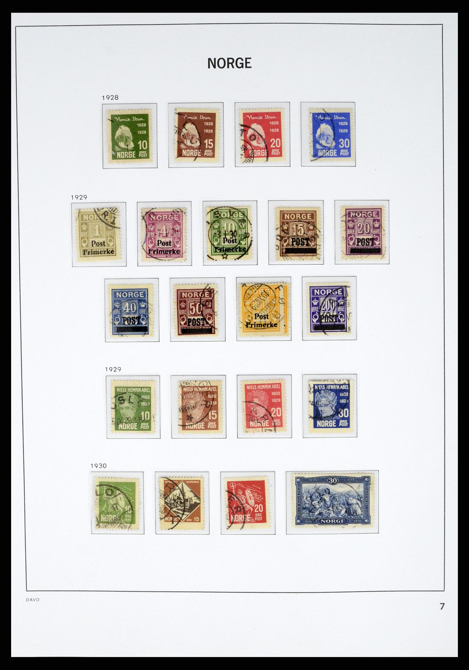 37381 008 - Postzegelverzameling 37381 Noorwegen 1855-1969.