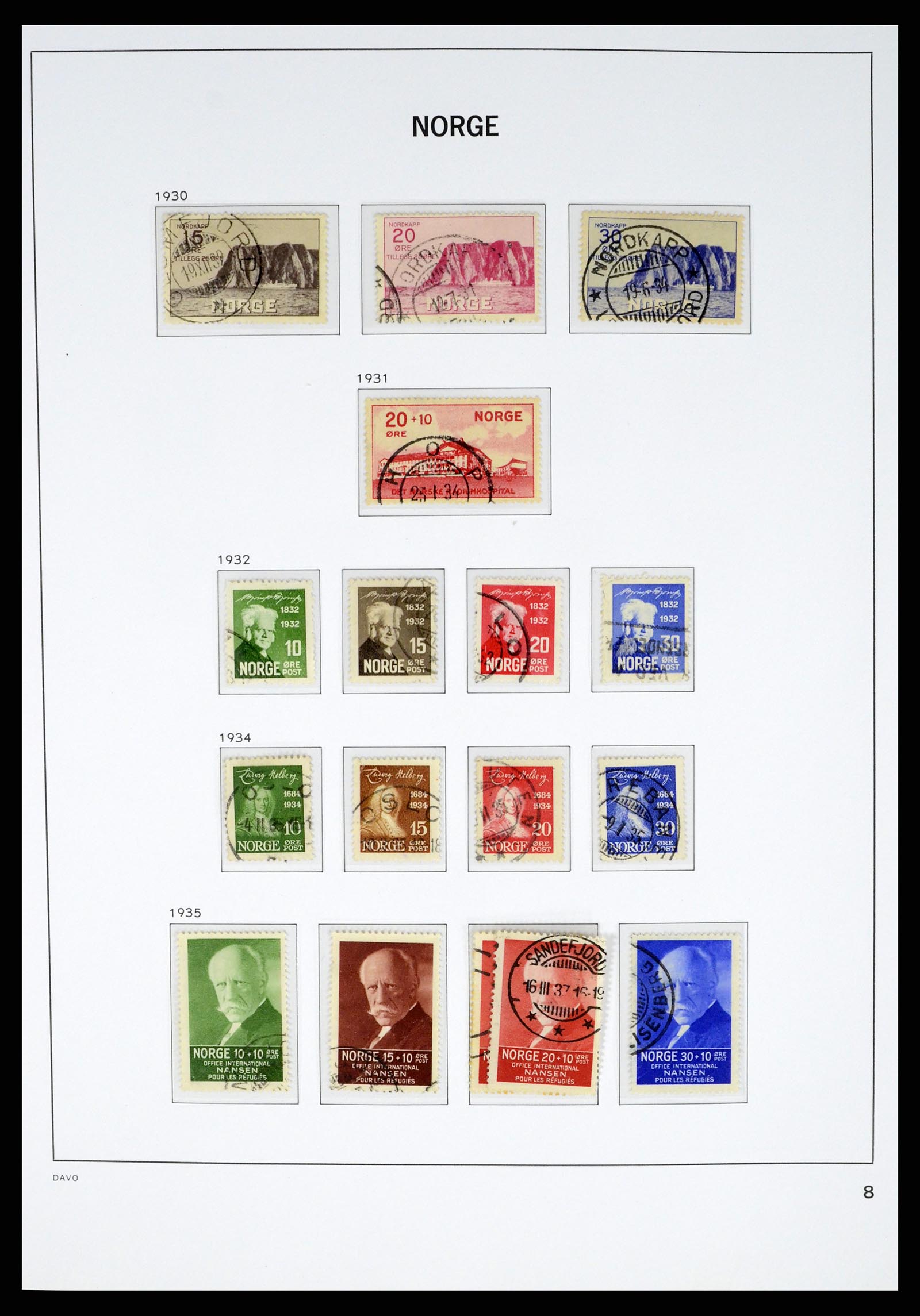 37381 009 - Postzegelverzameling 37381 Noorwegen 1855-1969.