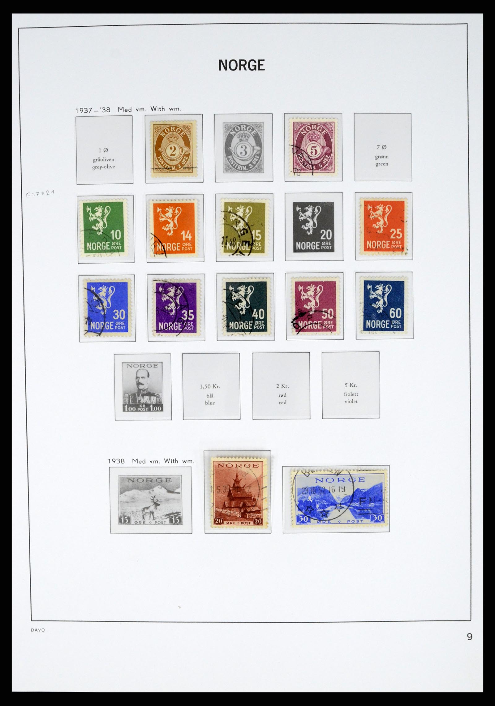 37381 010 - Postzegelverzameling 37381 Noorwegen 1855-1969.