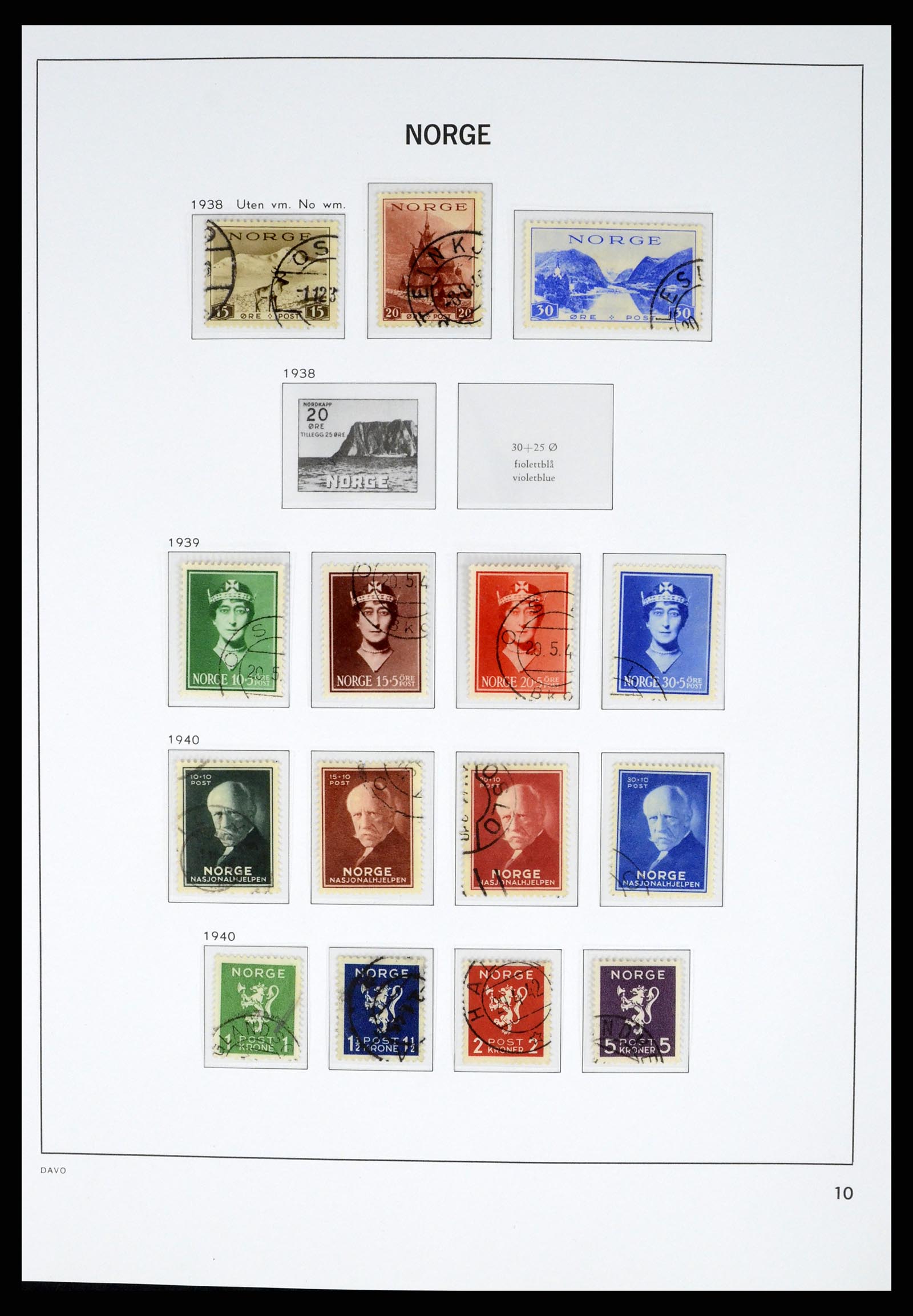 37381 011 - Postzegelverzameling 37381 Noorwegen 1855-1969.