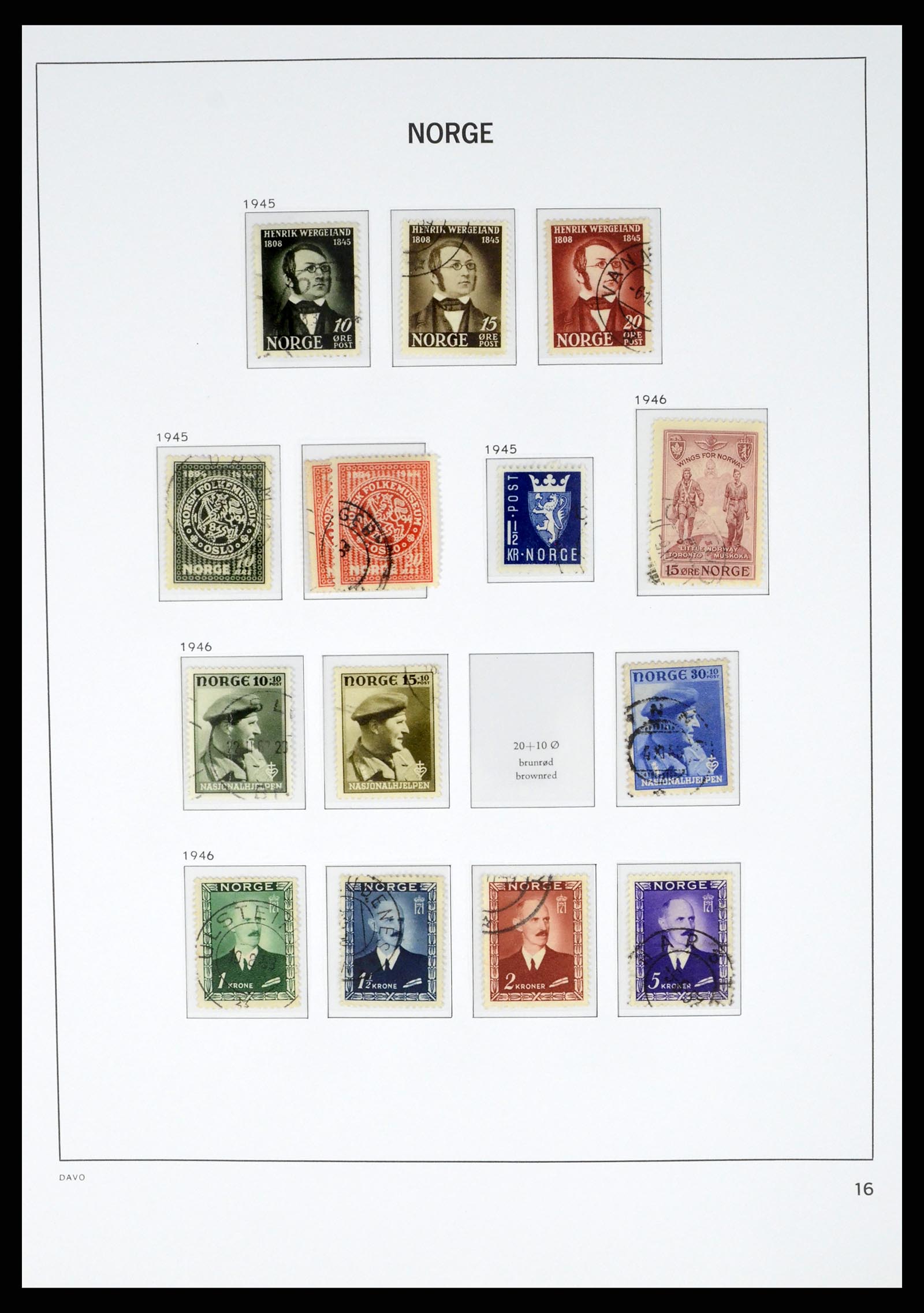 37381 018 - Postzegelverzameling 37381 Noorwegen 1855-1969.