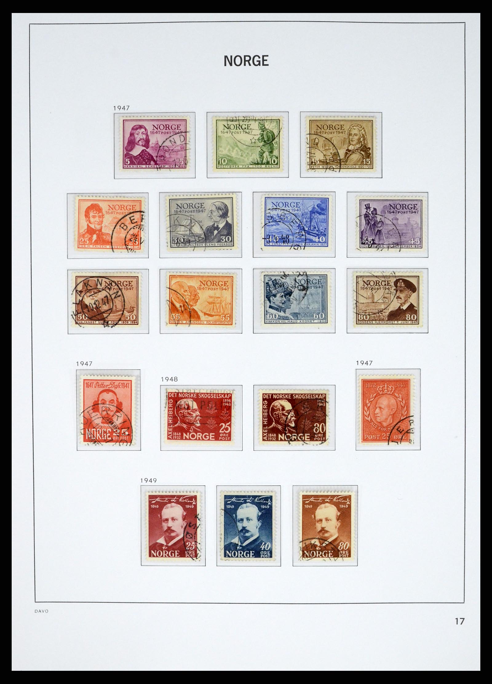 37381 019 - Postzegelverzameling 37381 Noorwegen 1855-1969.
