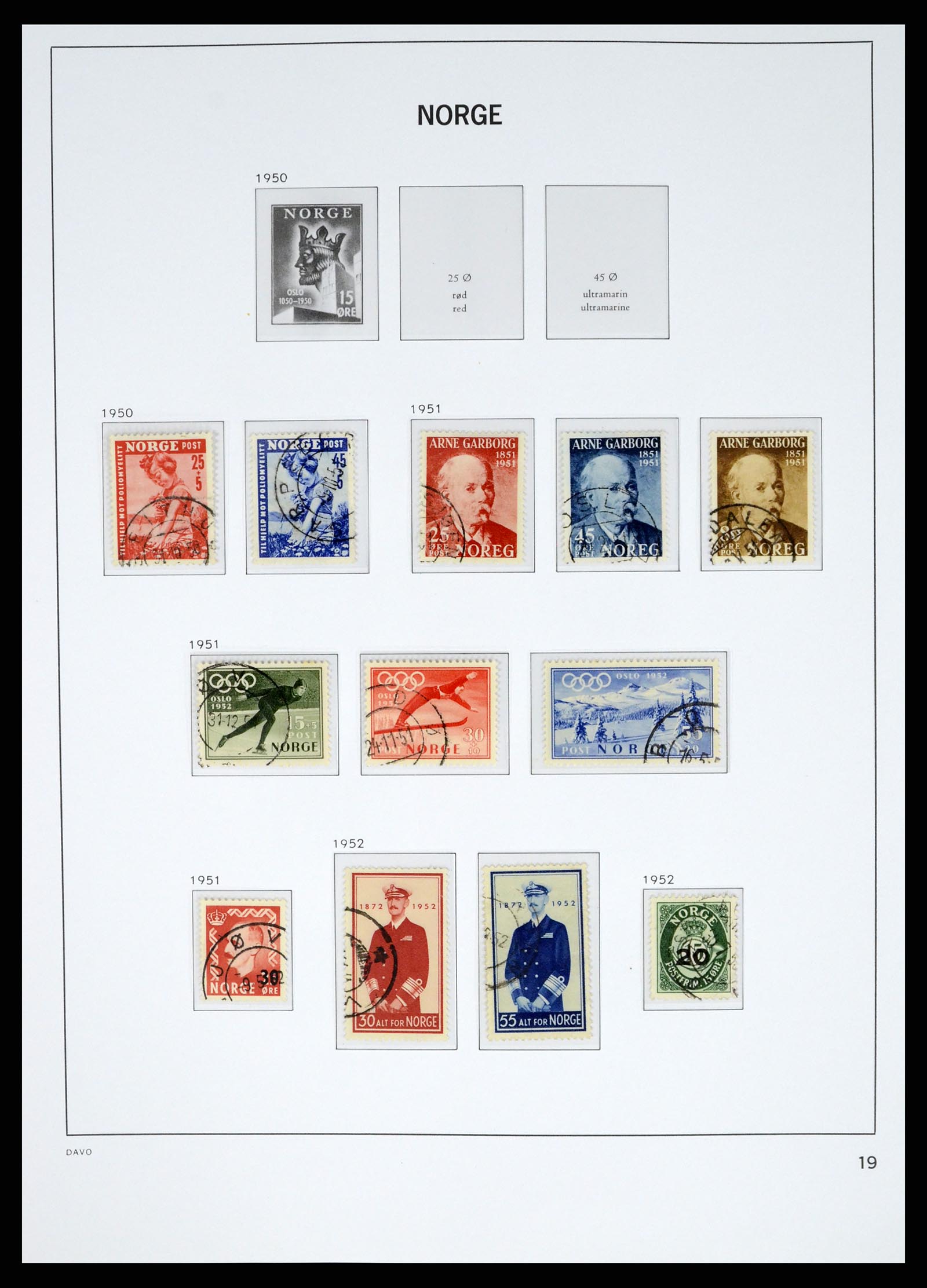 37381 021 - Postzegelverzameling 37381 Noorwegen 1855-1969.
