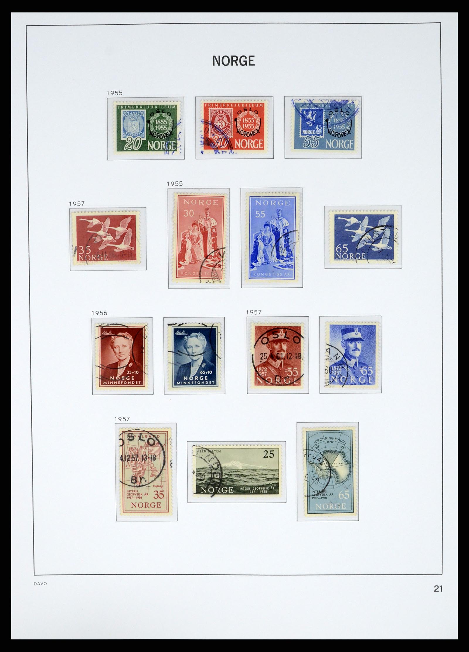 37381 023 - Postzegelverzameling 37381 Noorwegen 1855-1969.