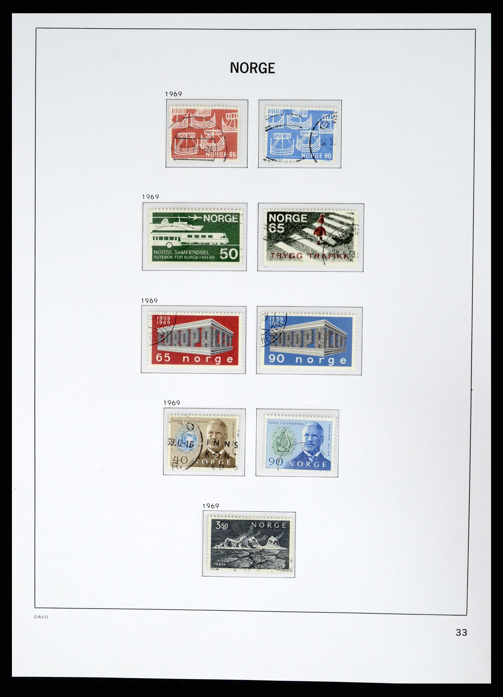 37381 036 - Postzegelverzameling 37381 Noorwegen 1855-1969.