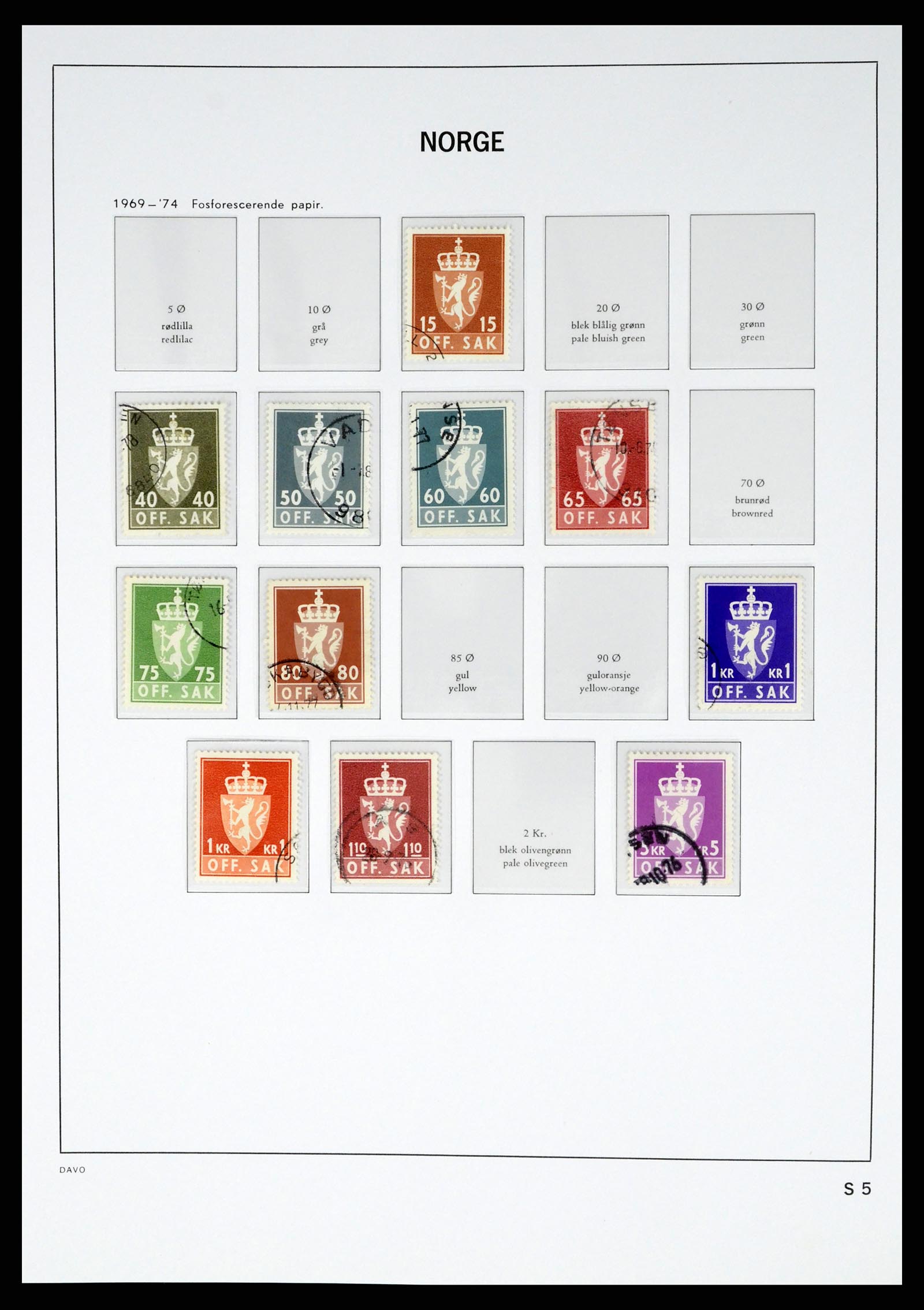 37381 044 - Postzegelverzameling 37381 Noorwegen 1855-1969.