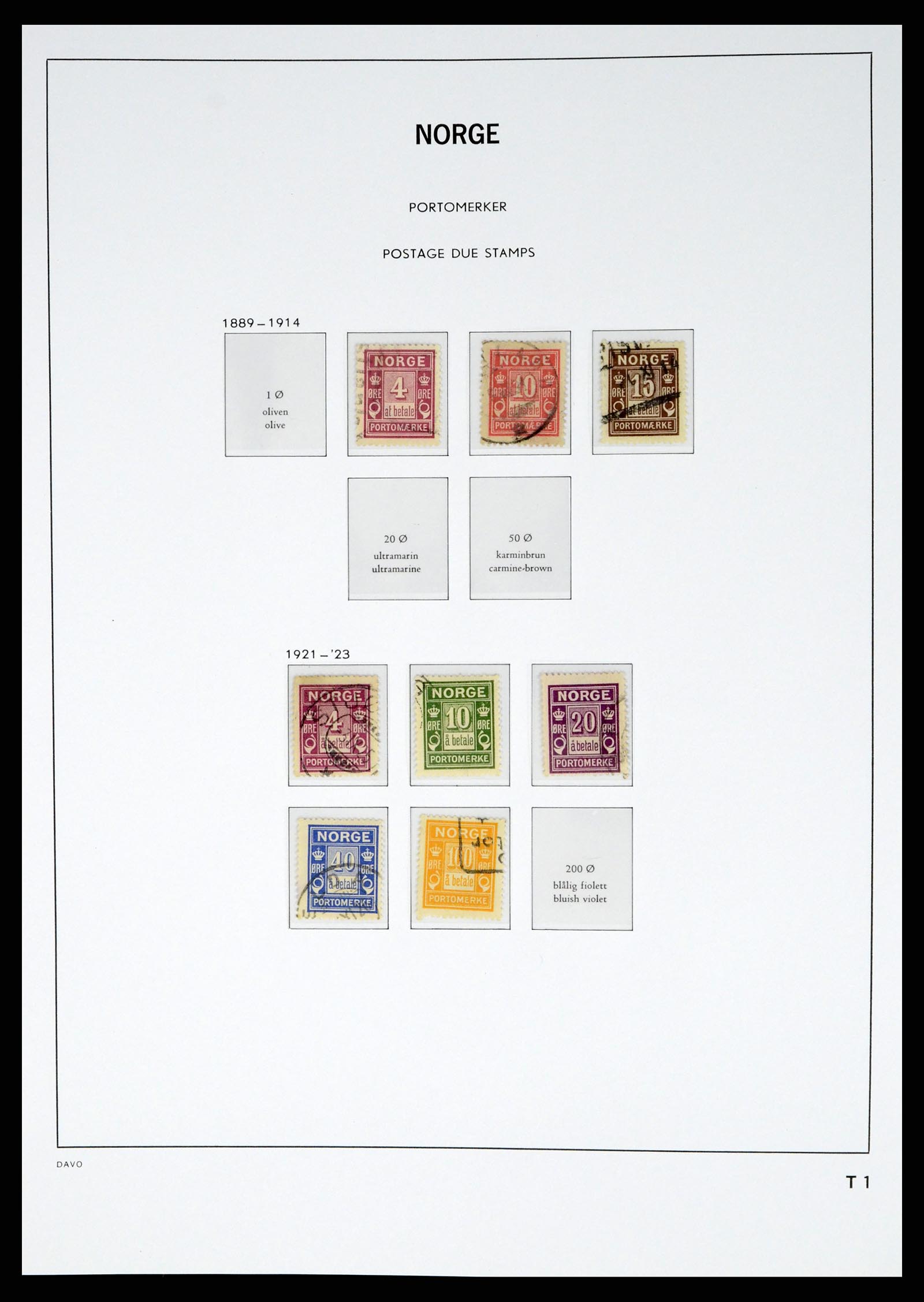 37381 045 - Postzegelverzameling 37381 Noorwegen 1855-1969.