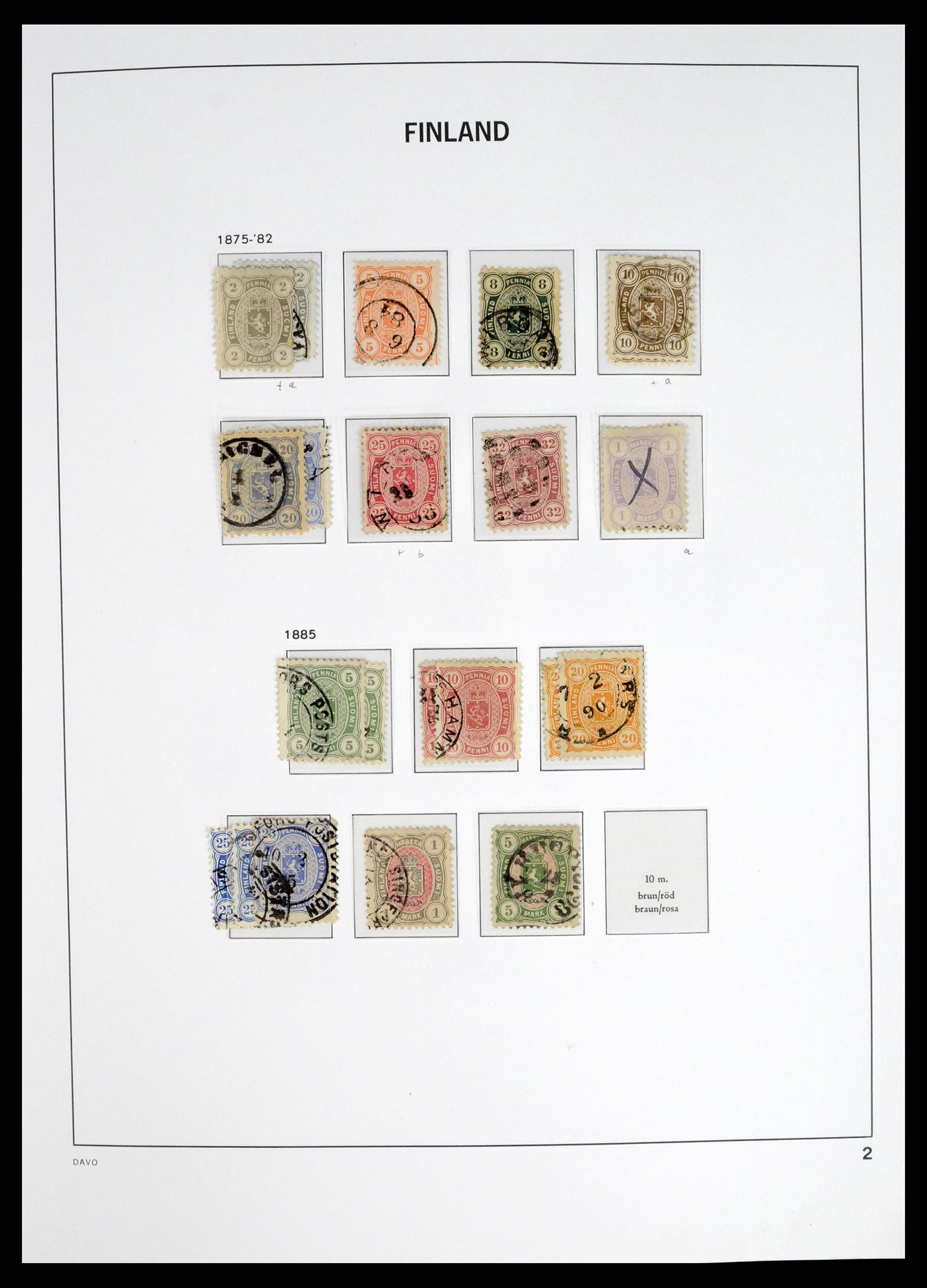 37382 002 - Postzegelverzameling 37382 Finland 1860-1979.
