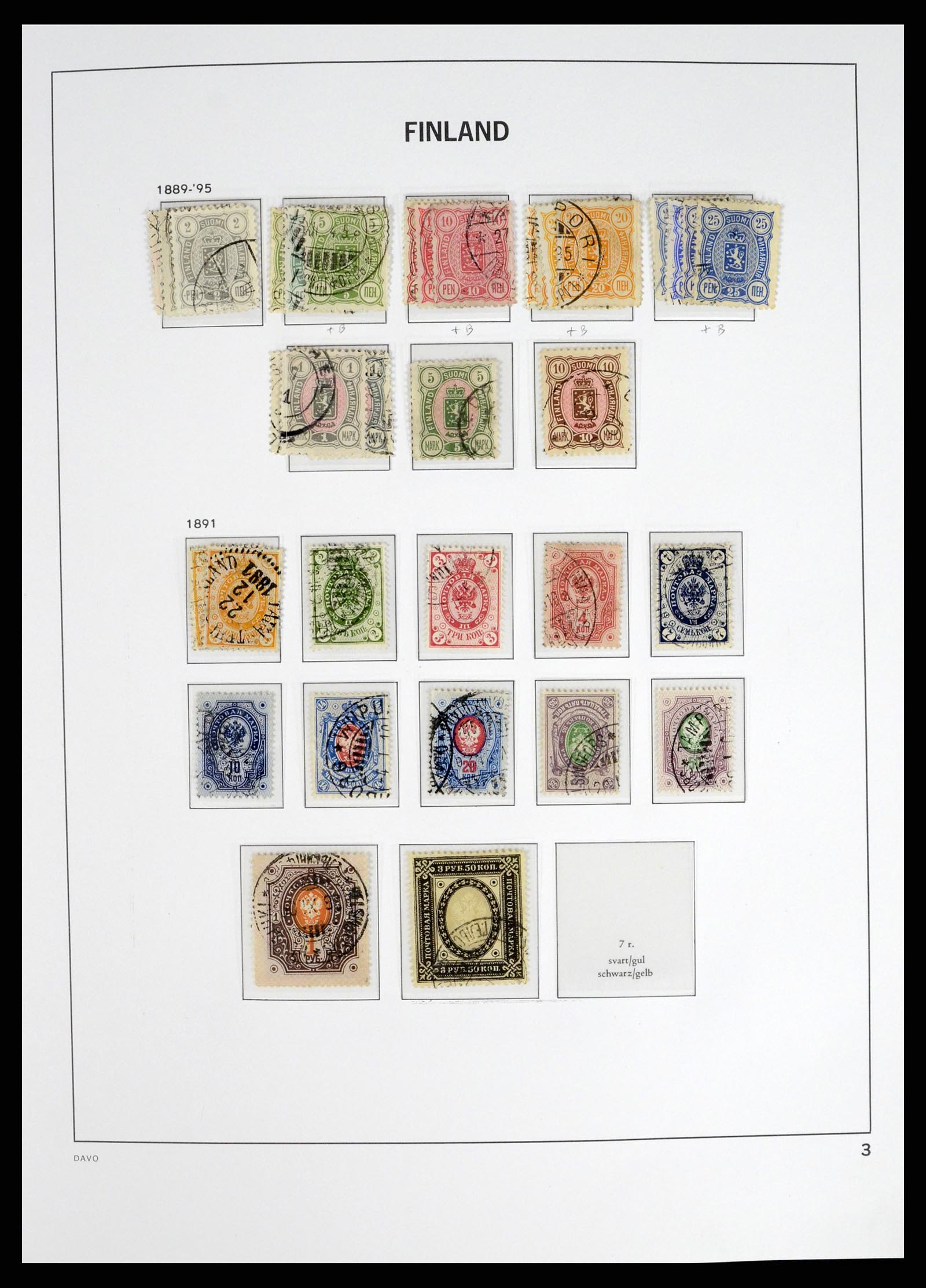 37382 003 - Postzegelverzameling 37382 Finland 1860-1979.