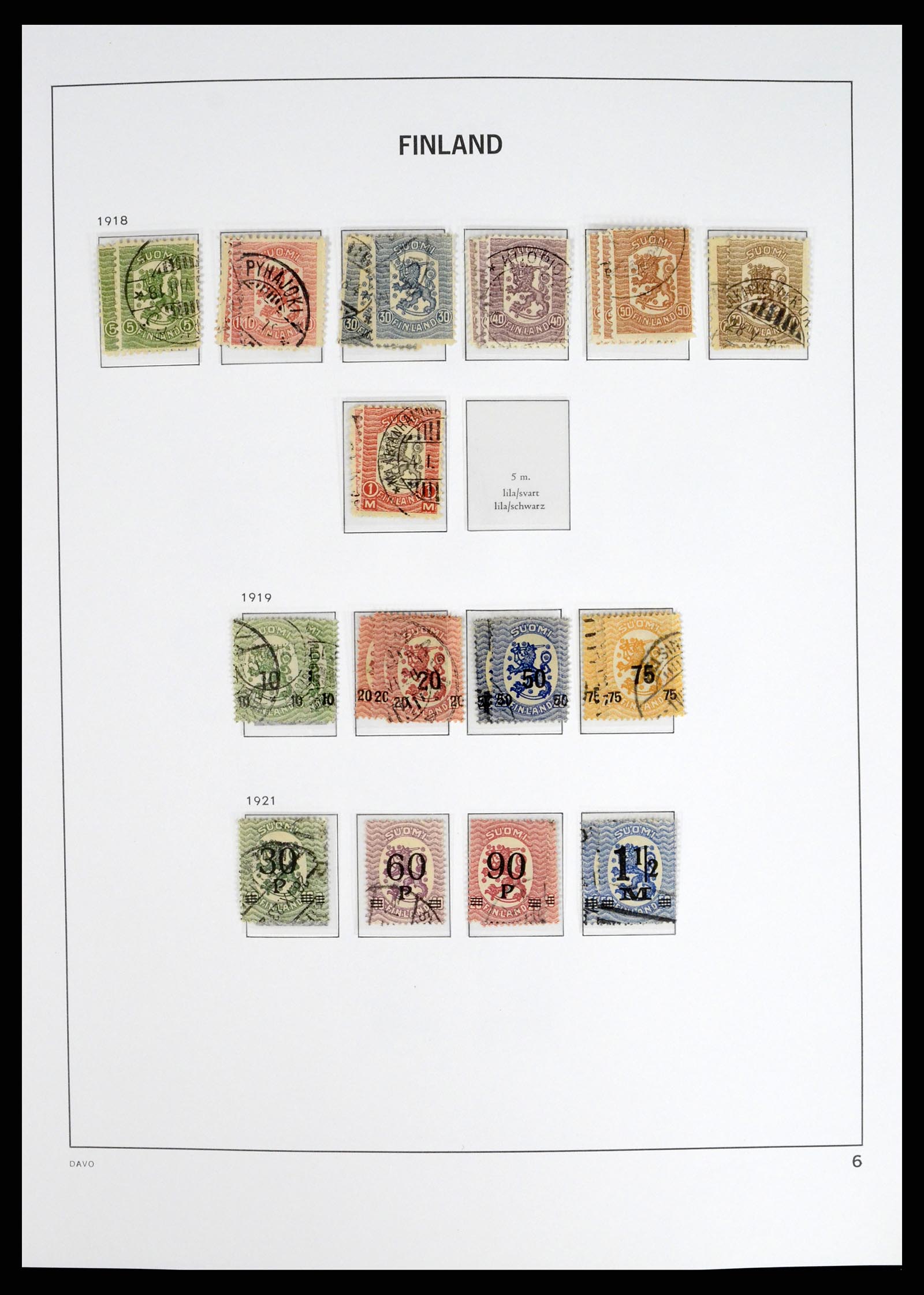 37382 006 - Postzegelverzameling 37382 Finland 1860-1979.