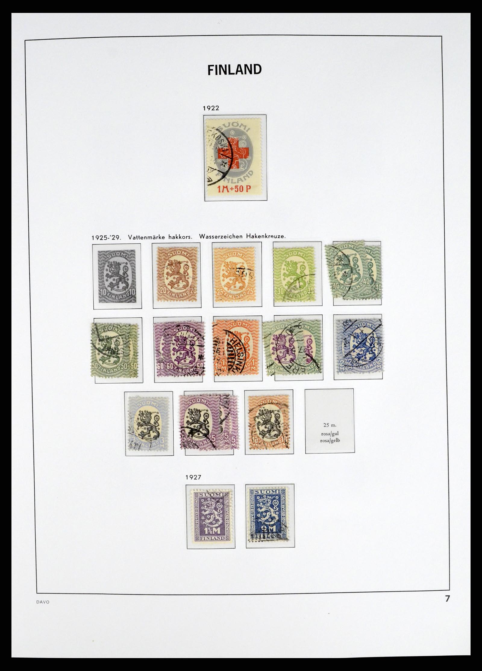 37382 007 - Postzegelverzameling 37382 Finland 1860-1979.