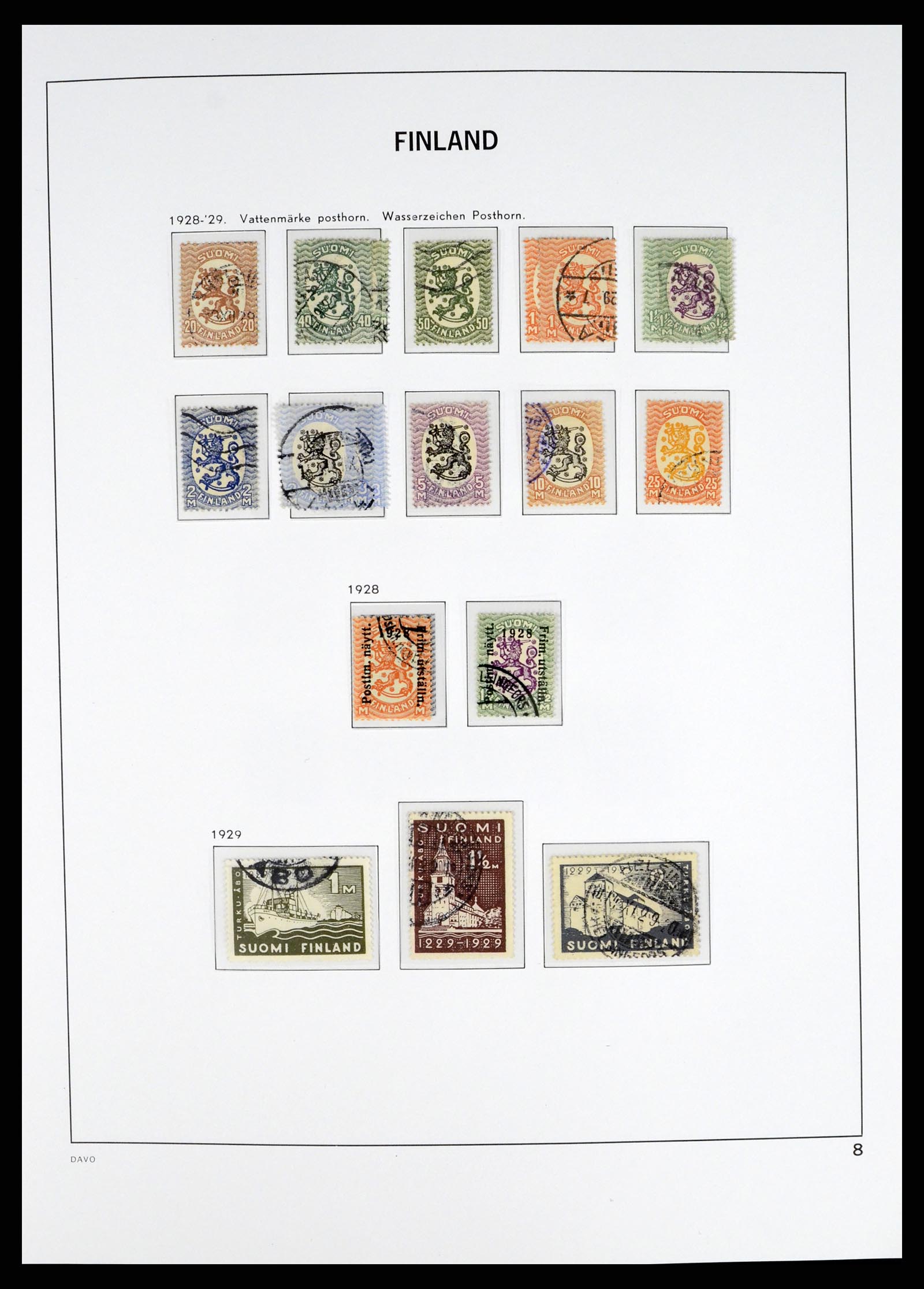 37382 008 - Postzegelverzameling 37382 Finland 1860-1979.