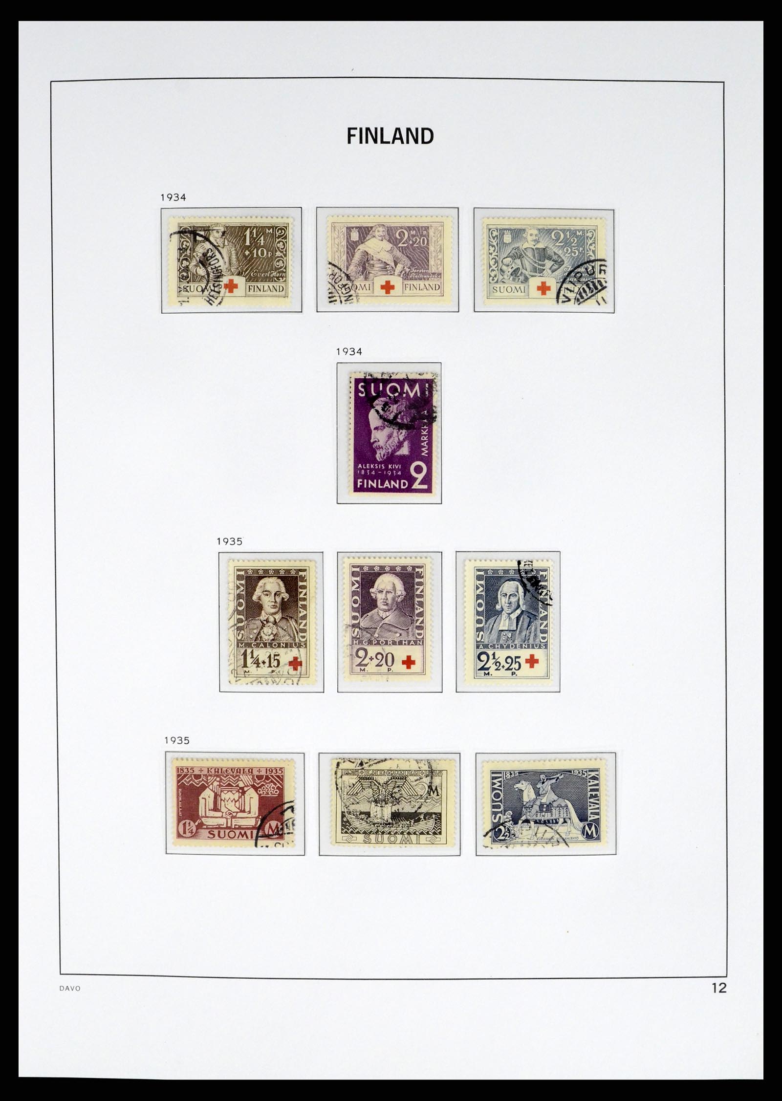 37382 012 - Postzegelverzameling 37382 Finland 1860-1979.