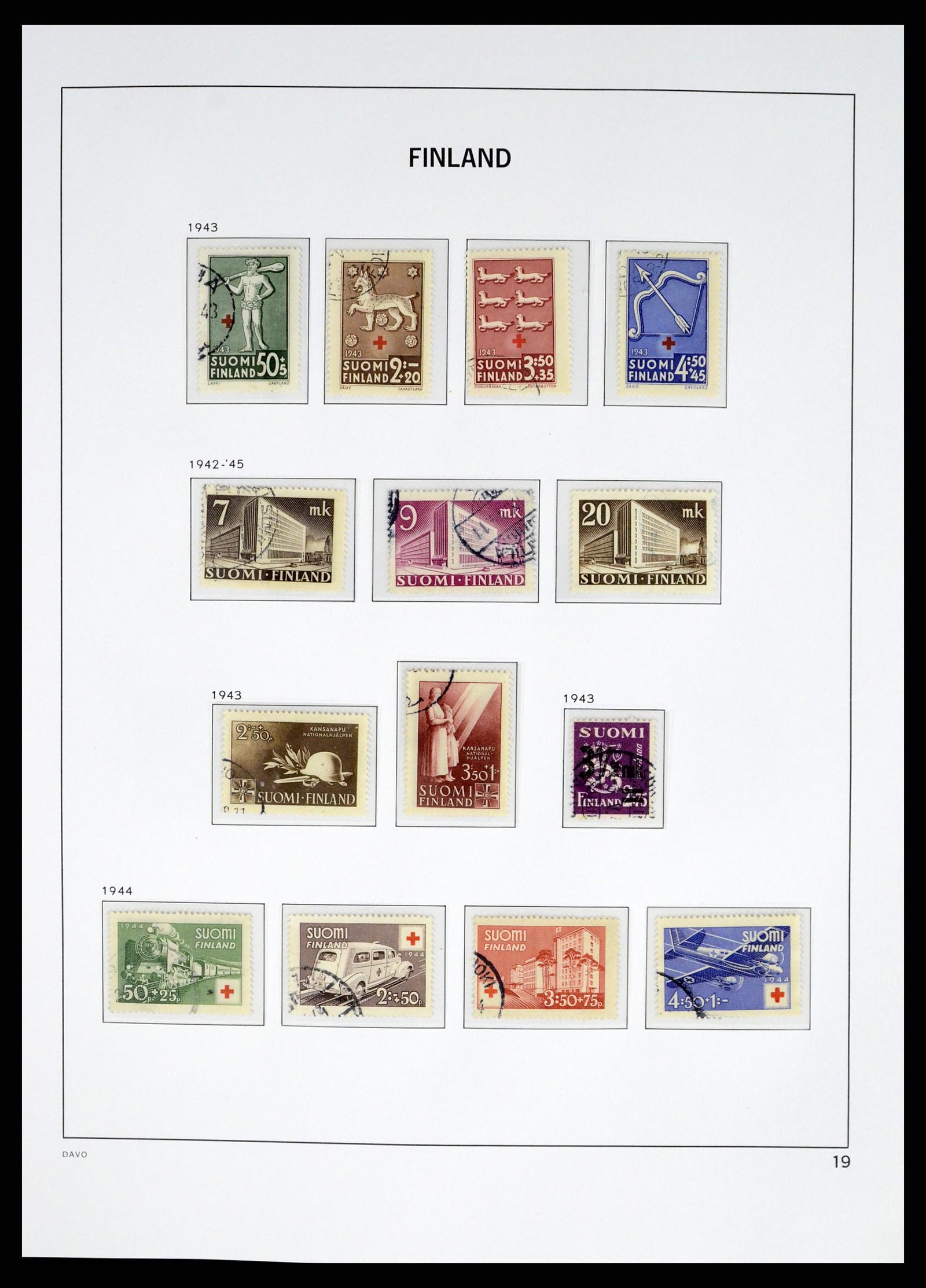 37382 019 - Postzegelverzameling 37382 Finland 1860-1979.