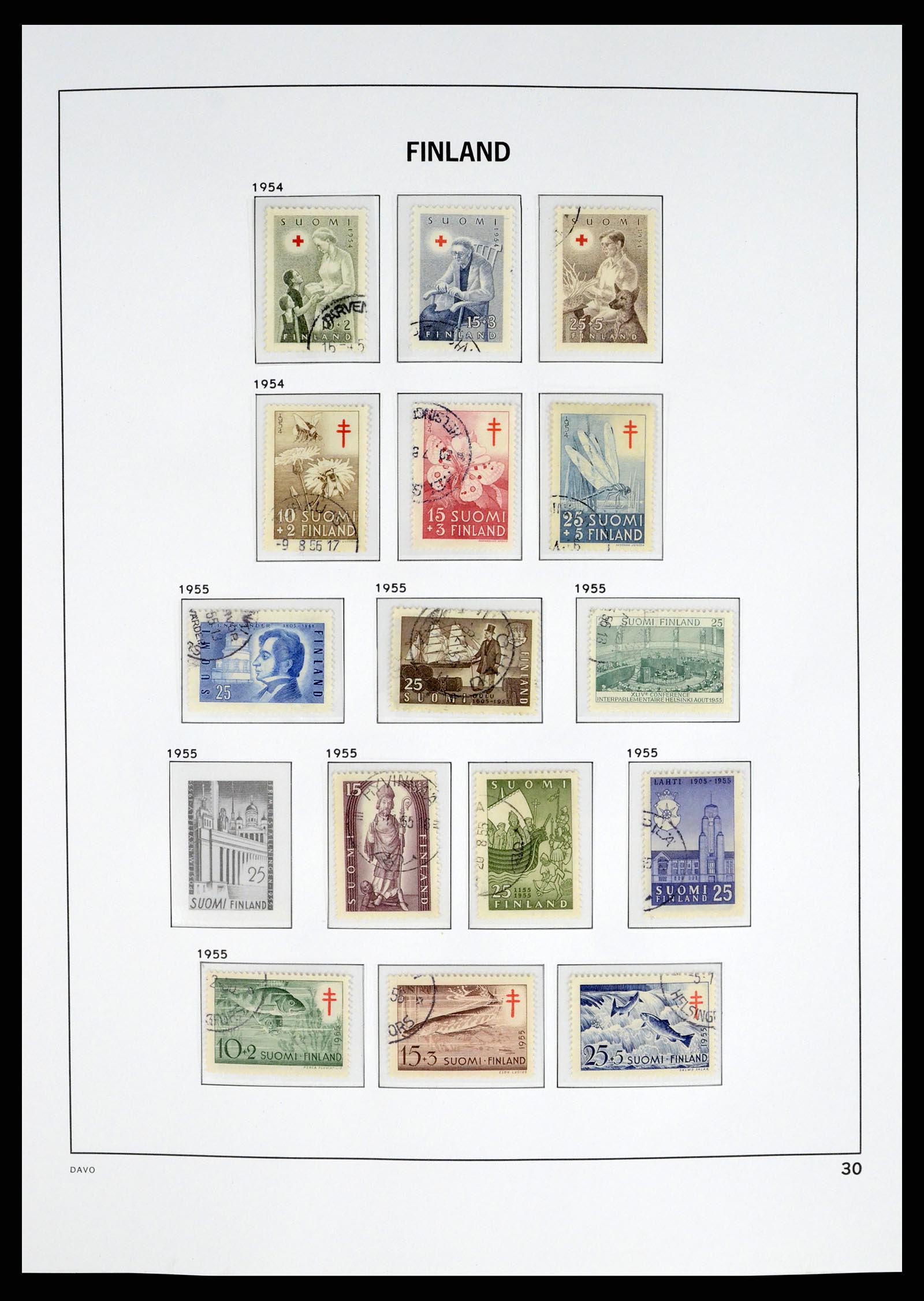 37382 030 - Postzegelverzameling 37382 Finland 1860-1979.