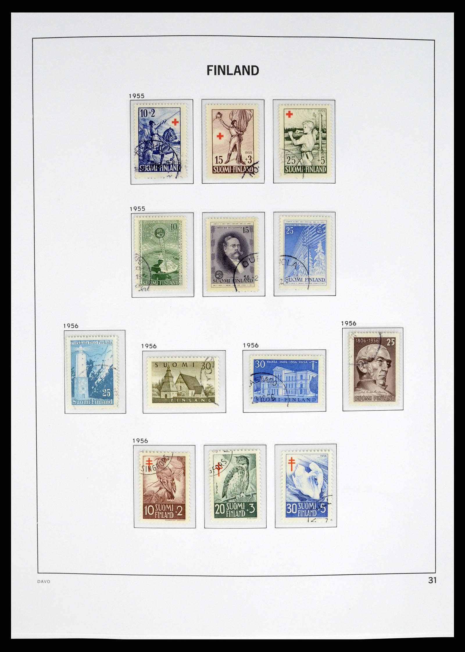 37382 031 - Postzegelverzameling 37382 Finland 1860-1979.
