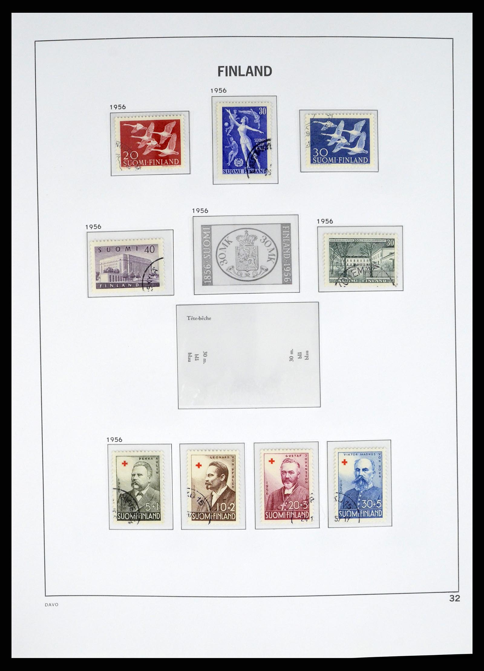 37382 034 - Postzegelverzameling 37382 Finland 1860-1979.