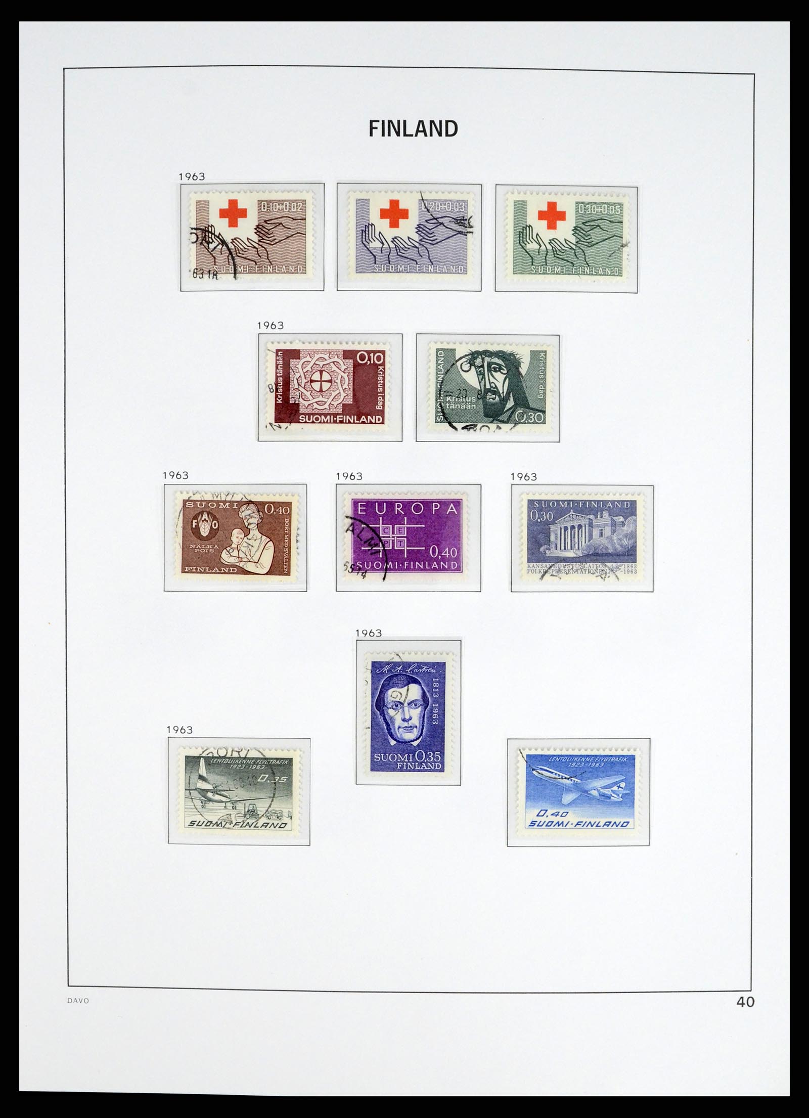 37382 042 - Postzegelverzameling 37382 Finland 1860-1979.