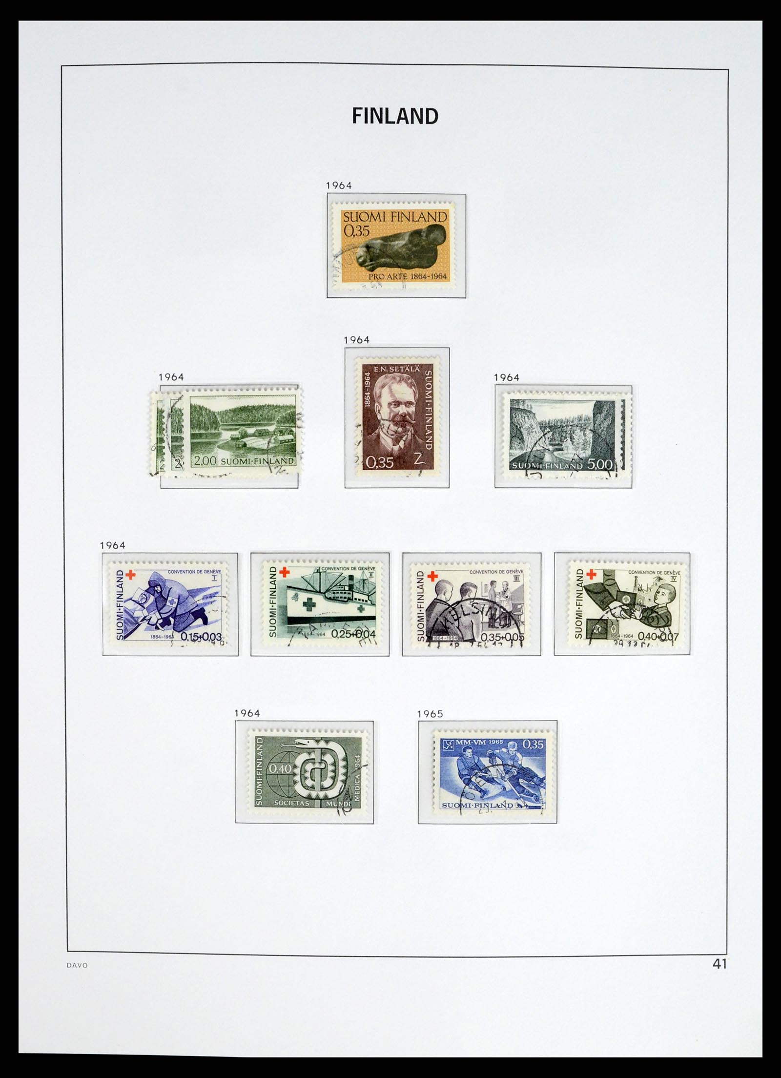37382 043 - Postzegelverzameling 37382 Finland 1860-1979.