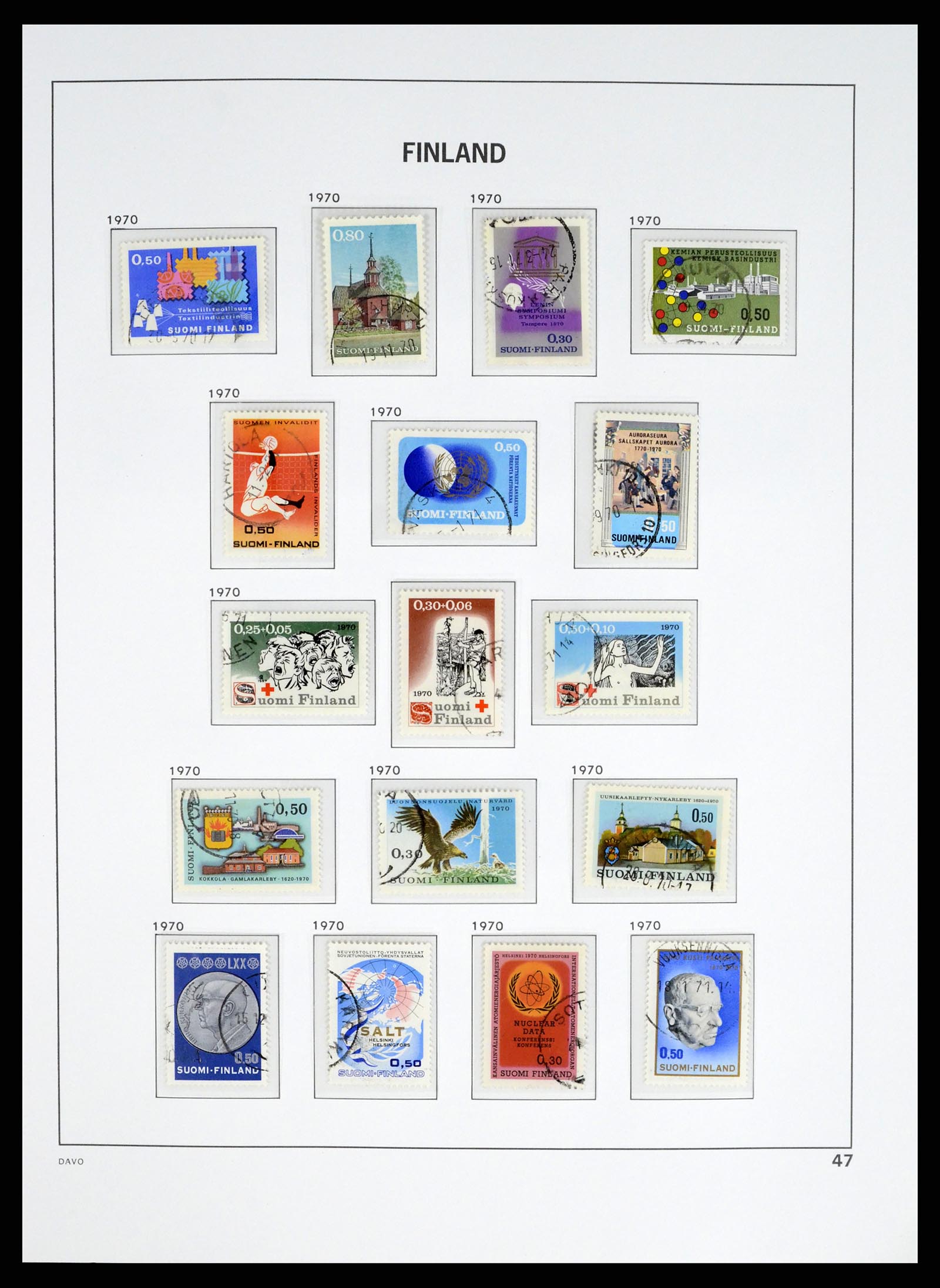 37382 049 - Postzegelverzameling 37382 Finland 1860-1979.