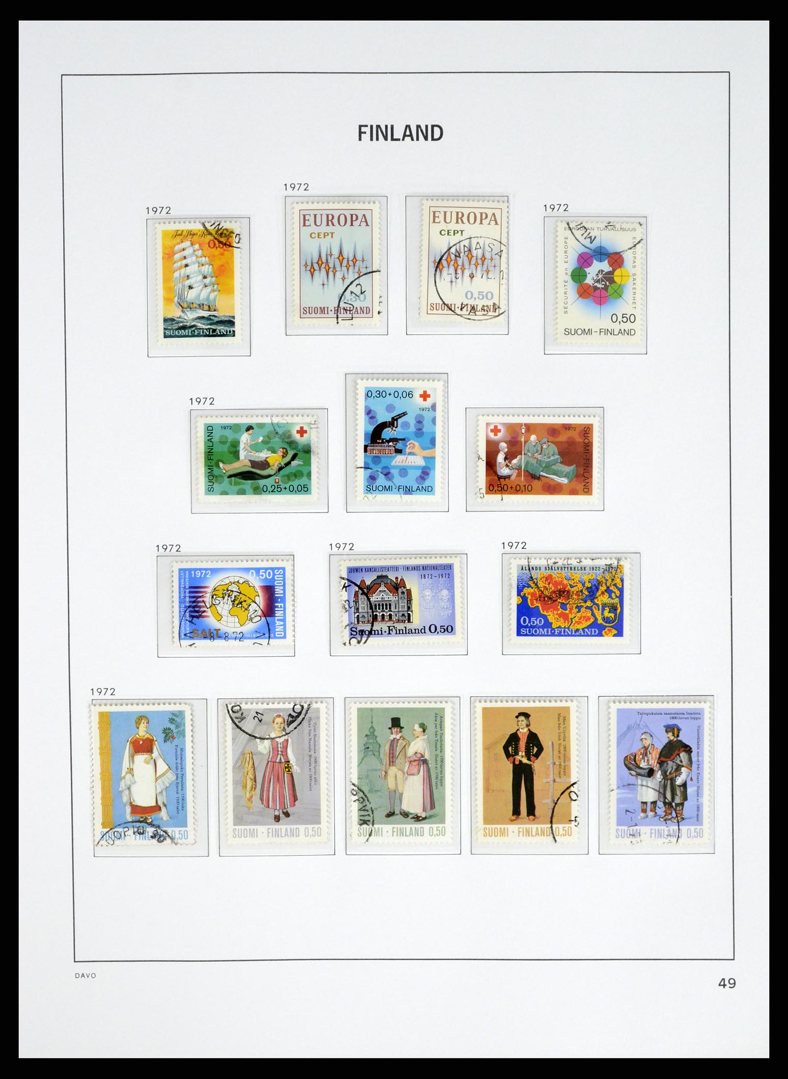 37382 051 - Postzegelverzameling 37382 Finland 1860-1979.