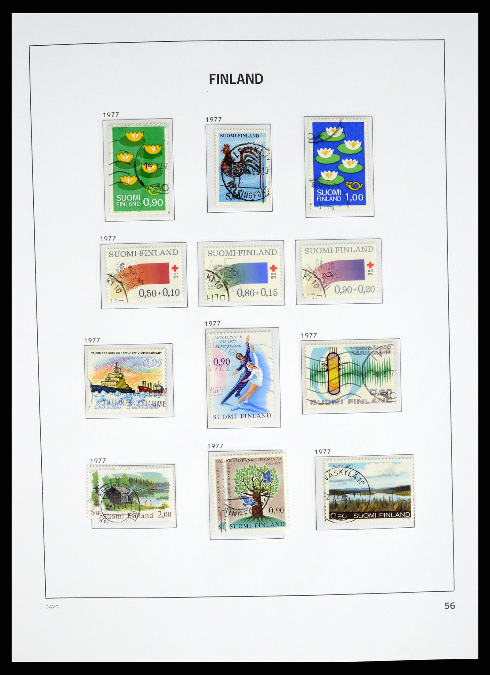 37382 058 - Postzegelverzameling 37382 Finland 1860-1979.