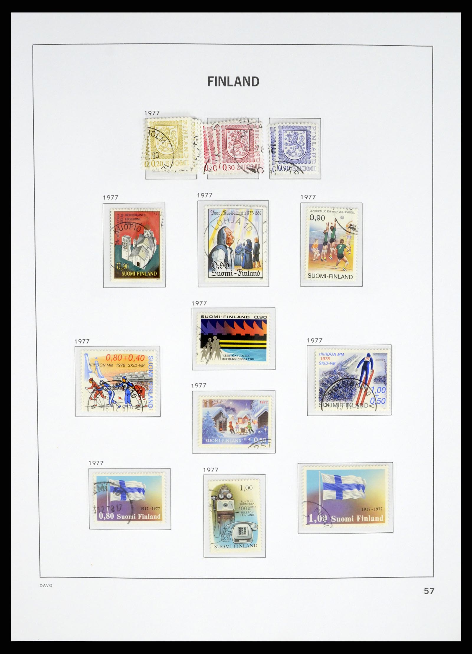 37382 059 - Postzegelverzameling 37382 Finland 1860-1979.