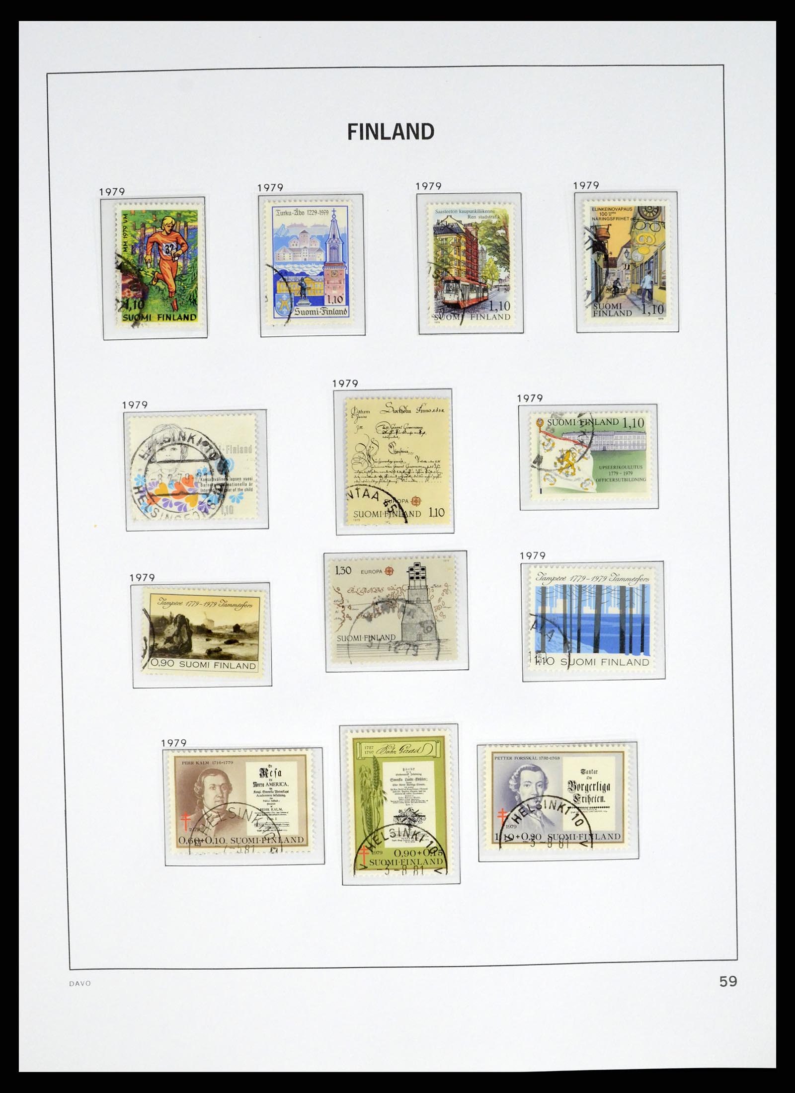 37382 061 - Postzegelverzameling 37382 Finland 1860-1979.
