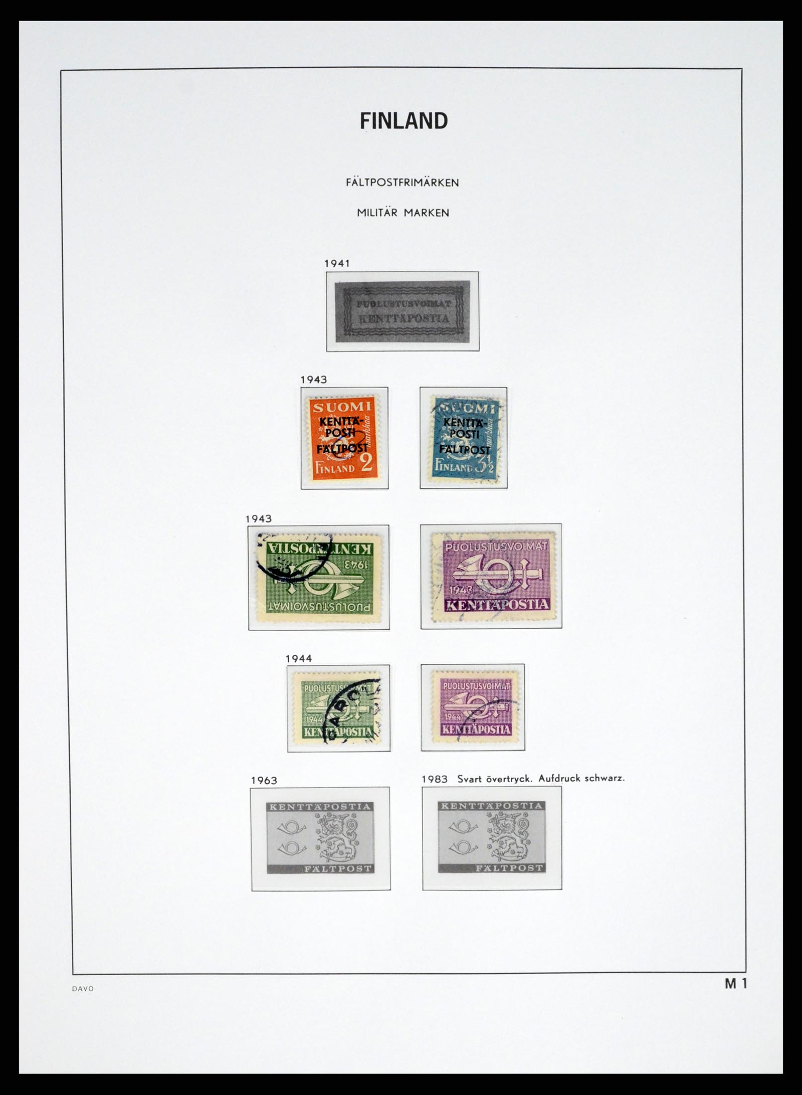 37382 065 - Postzegelverzameling 37382 Finland 1860-1979.