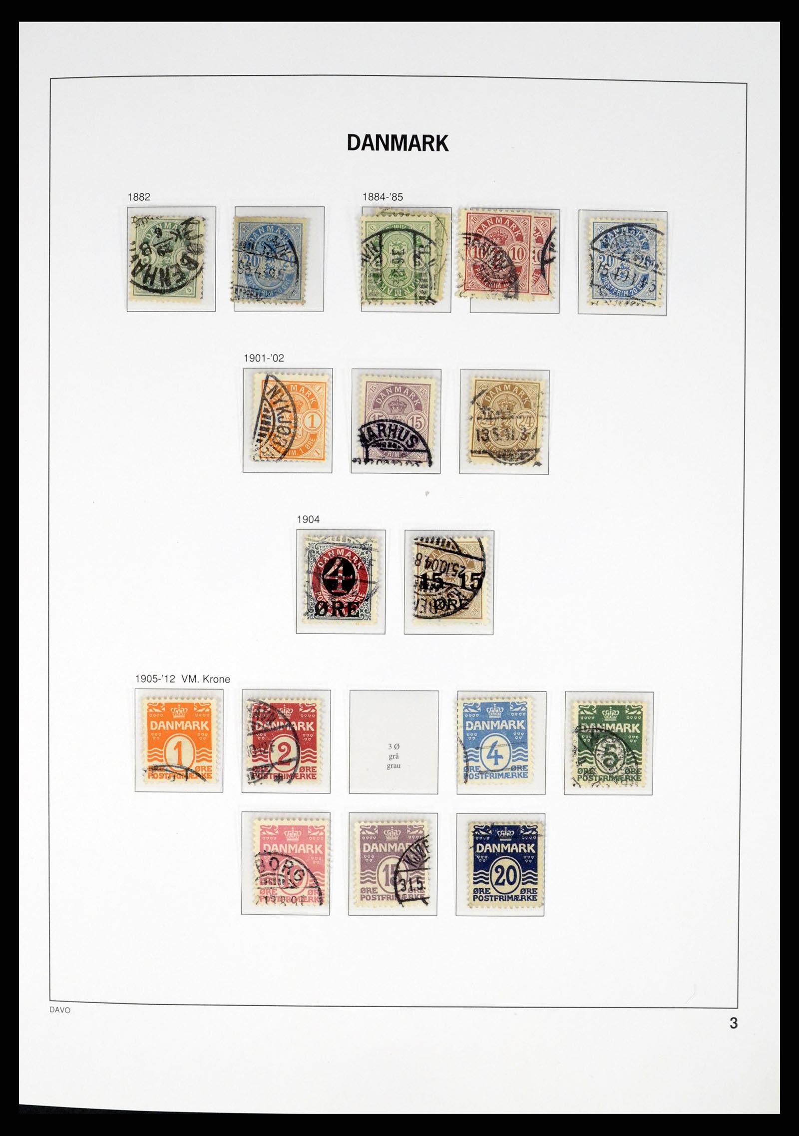 37383 003 - Stamp collection 37383 Denmark 1851-1969.