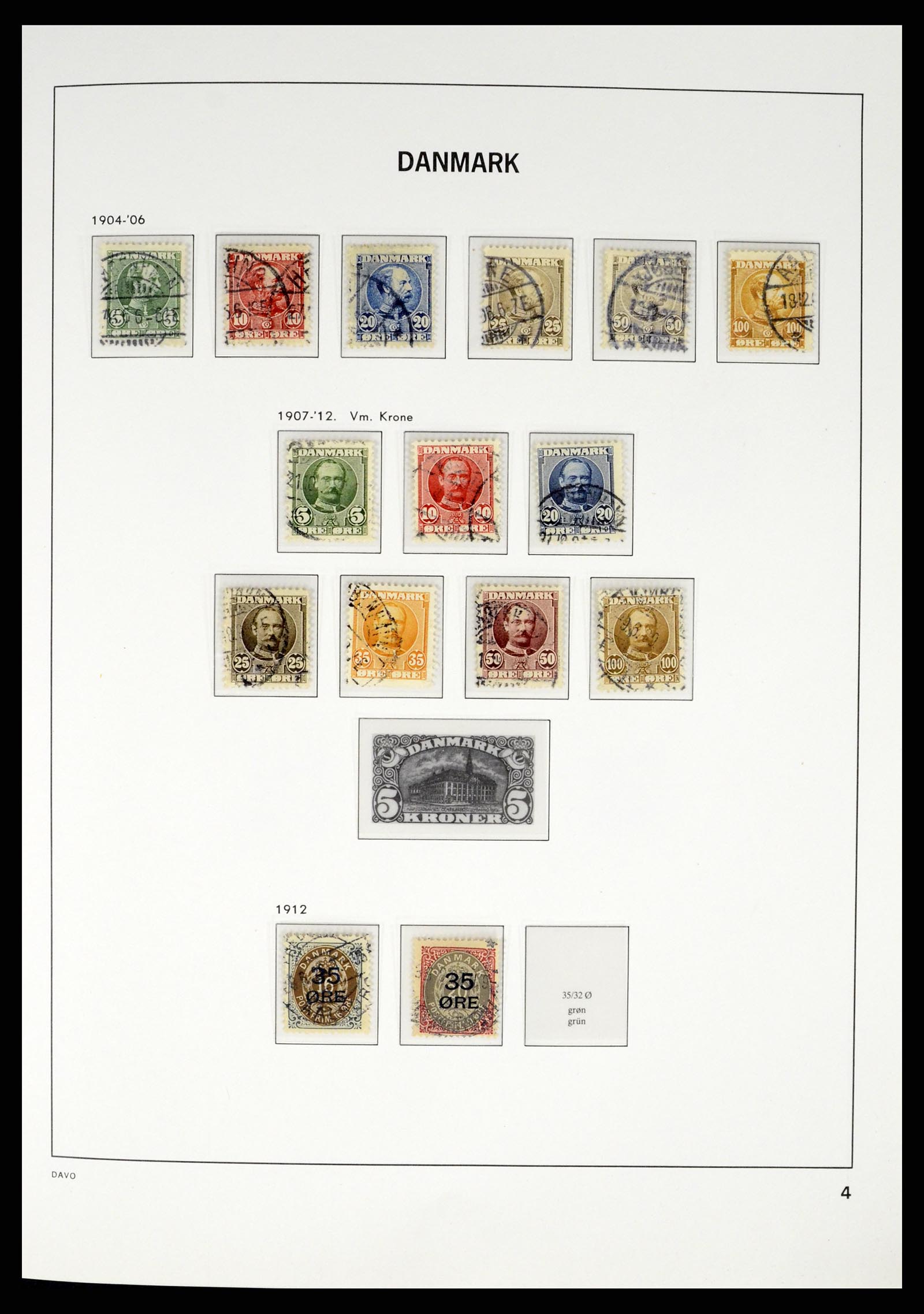 37383 004 - Postzegelverzameling 37383 Denemarken 1851-1969.